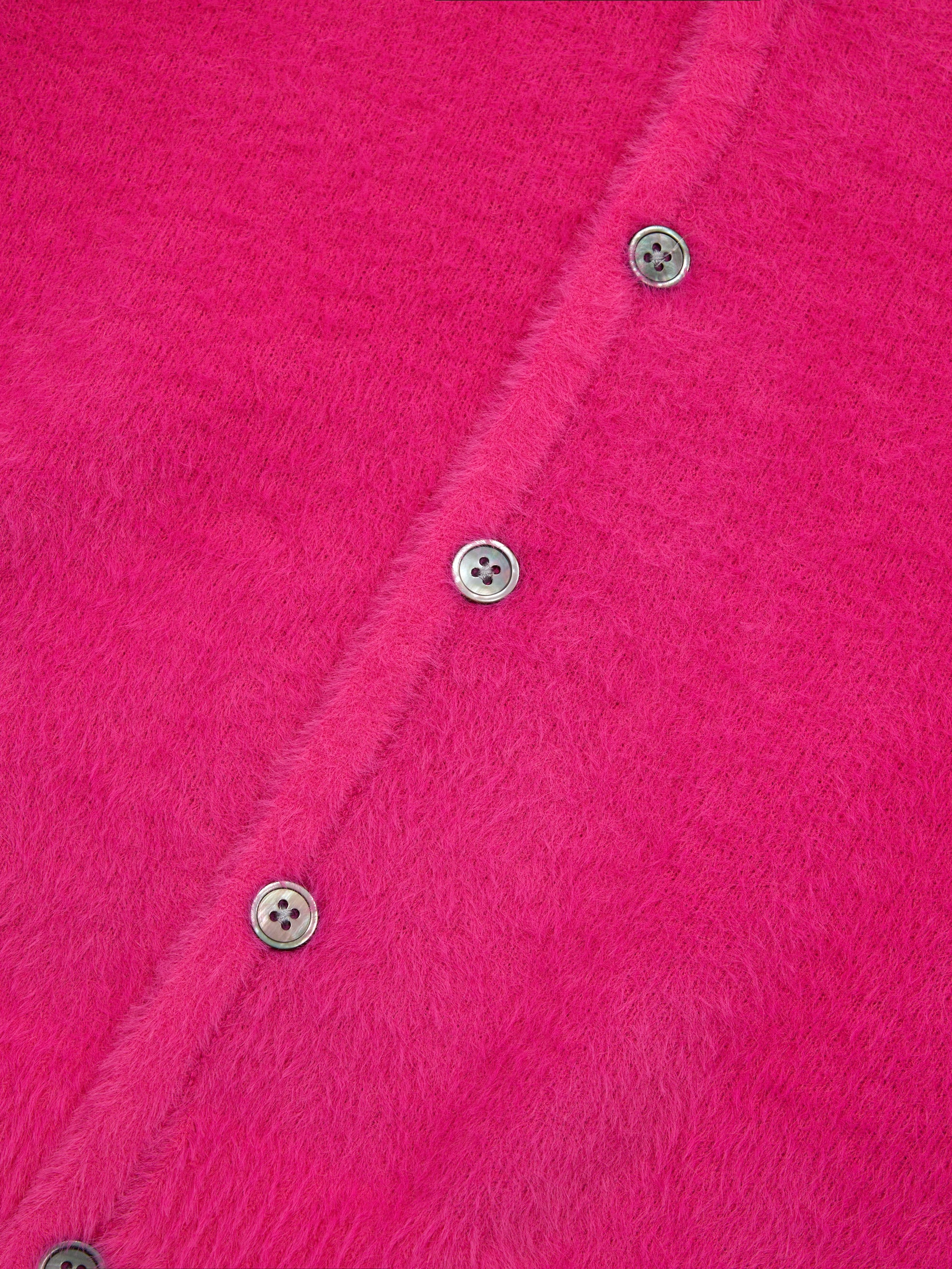 Stussy Shaggy Cardigan - Fuchsia – Goodhood