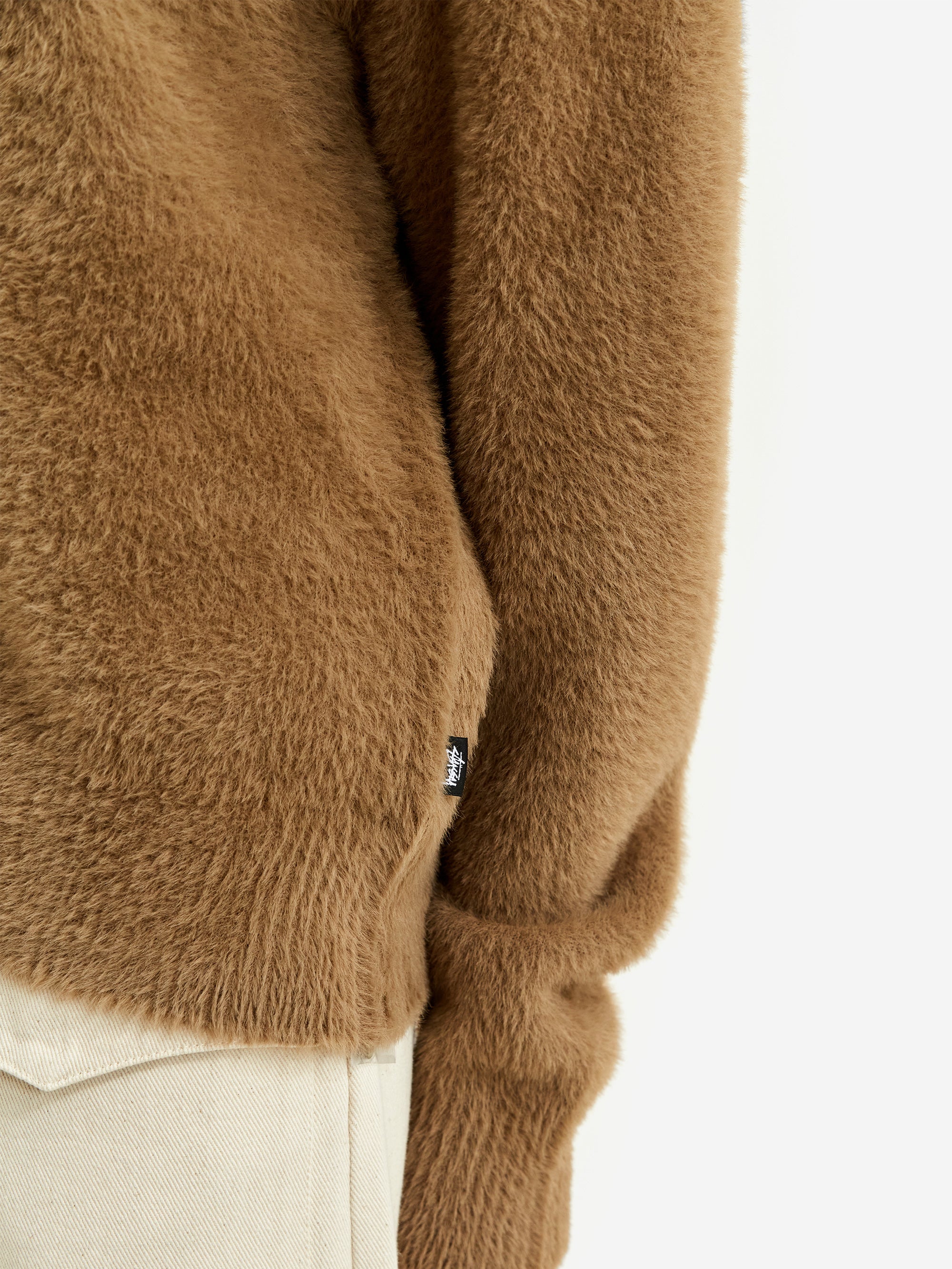 Stussy Shaggy Cardigan W - Taupe – Goodhood