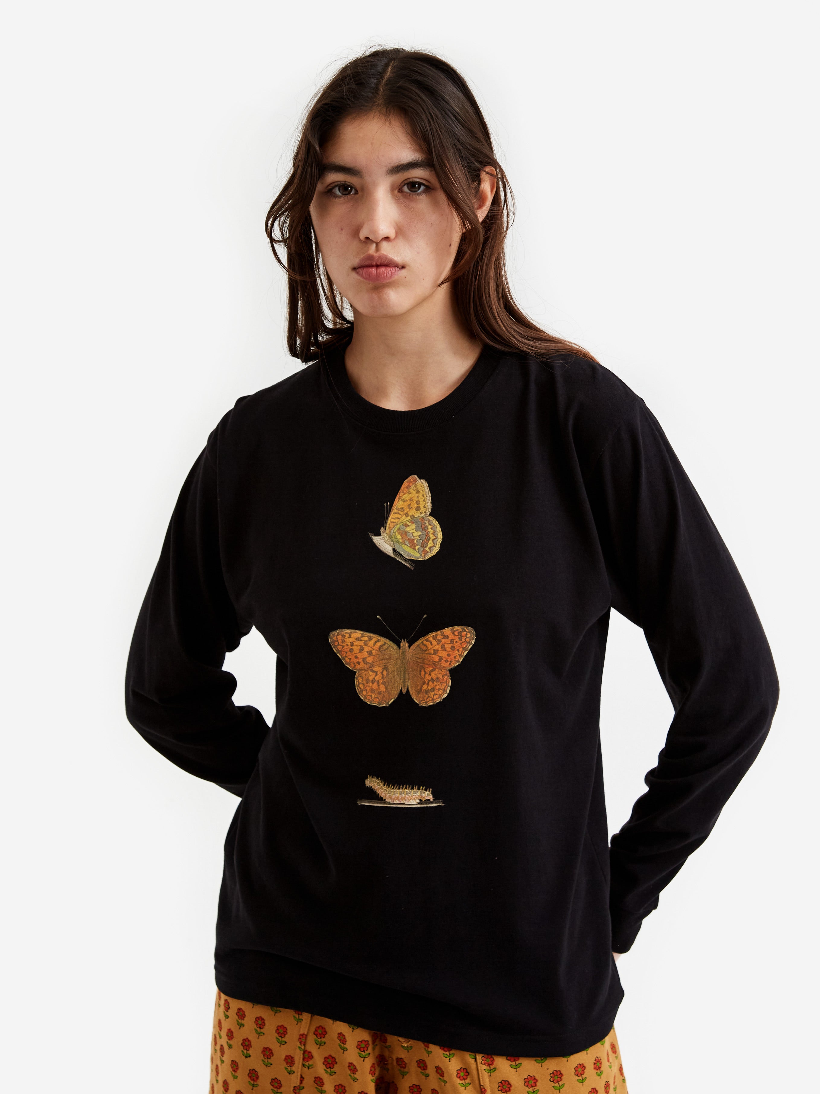 Classic Recycled Cotton Ls T Shirt Black 7513