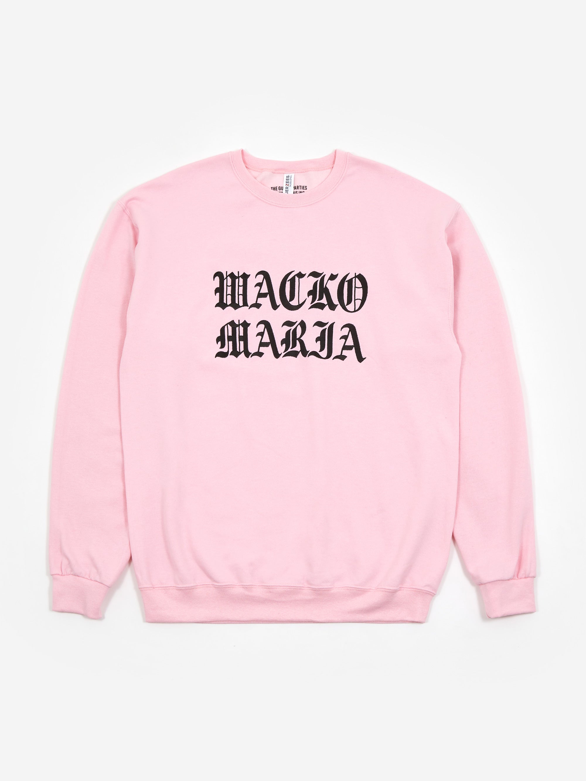 Wacko Maria Crew Neck Sweat Shirt (Type-1) - Pink – Goodhood