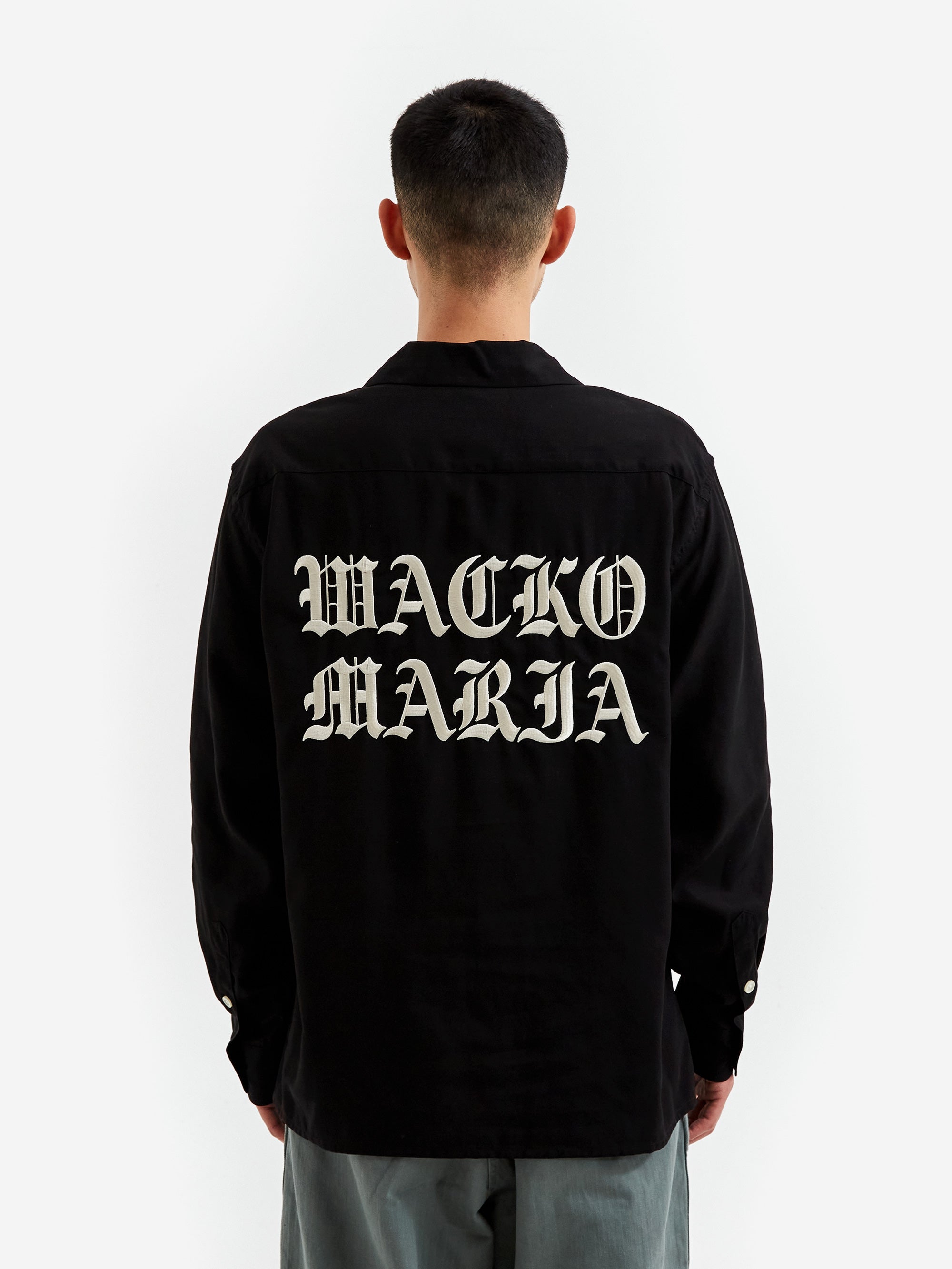 Wacko Maria 50s Shirt L/S (Type-3) - Black – Goodhood