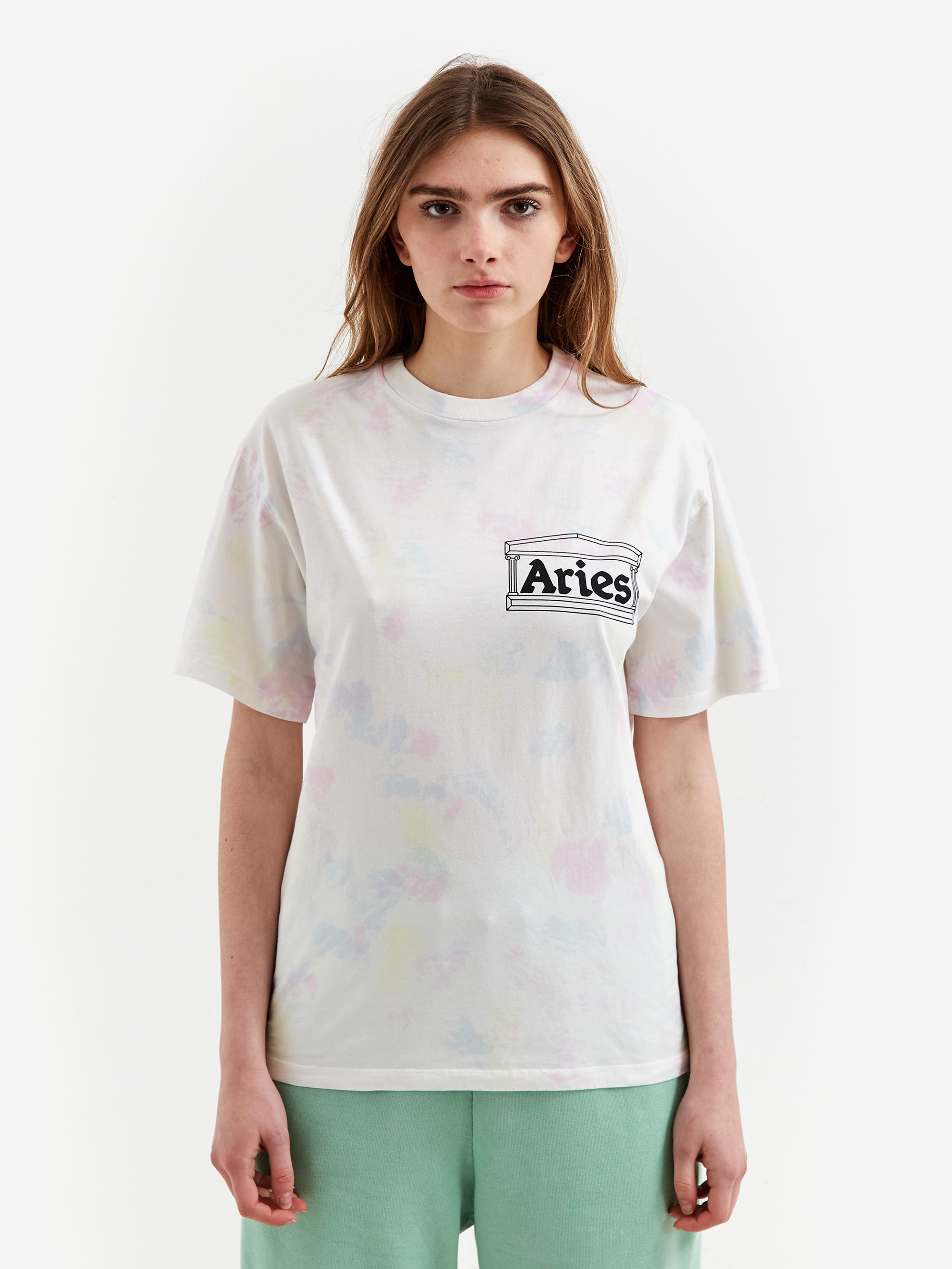 Aries Classic Temple Tie Dye T-shirt