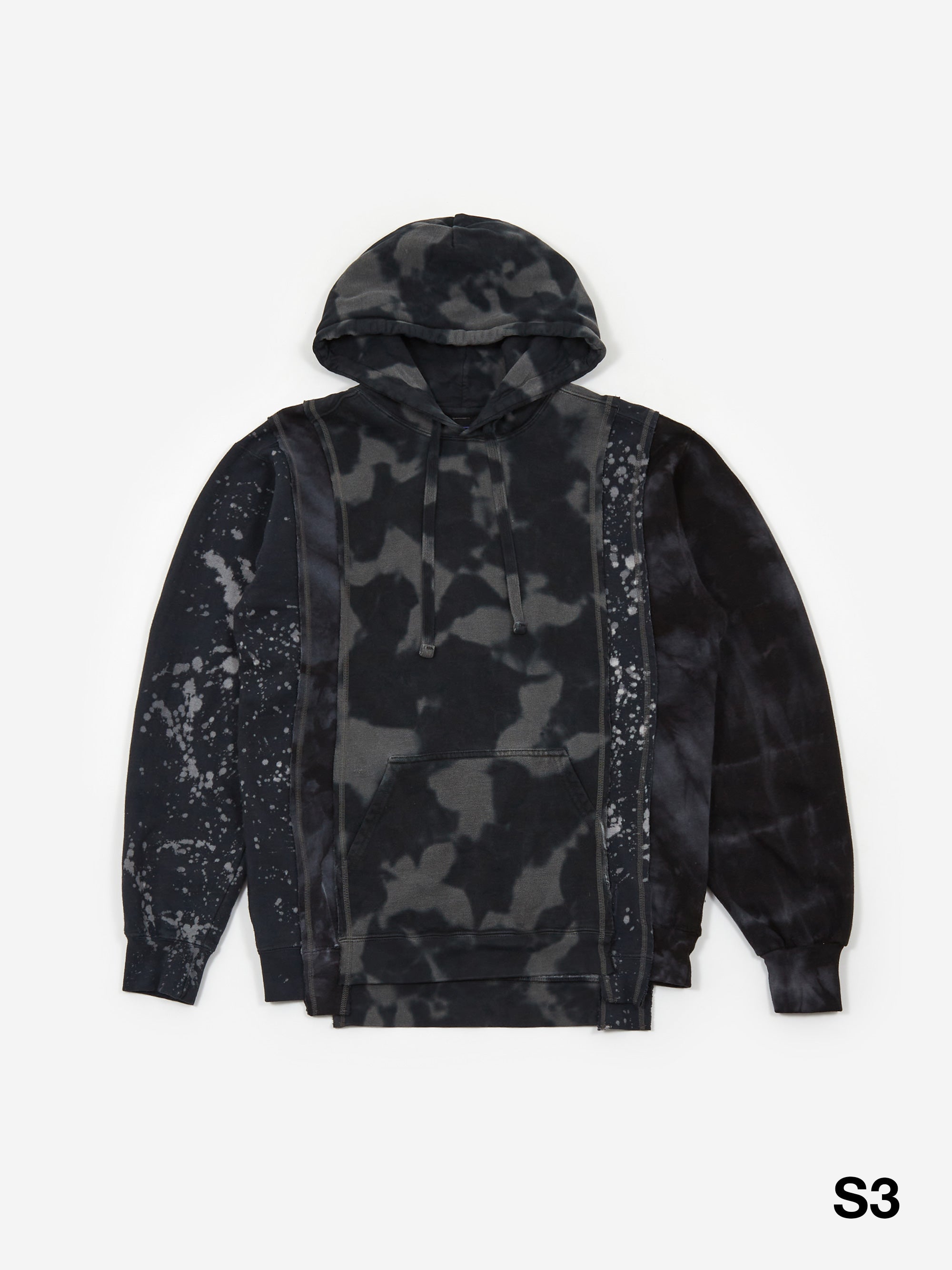 Needles Rebuild 5 Cuts Hoody - B&W Mishmash - Assorted Sale – Goodhood