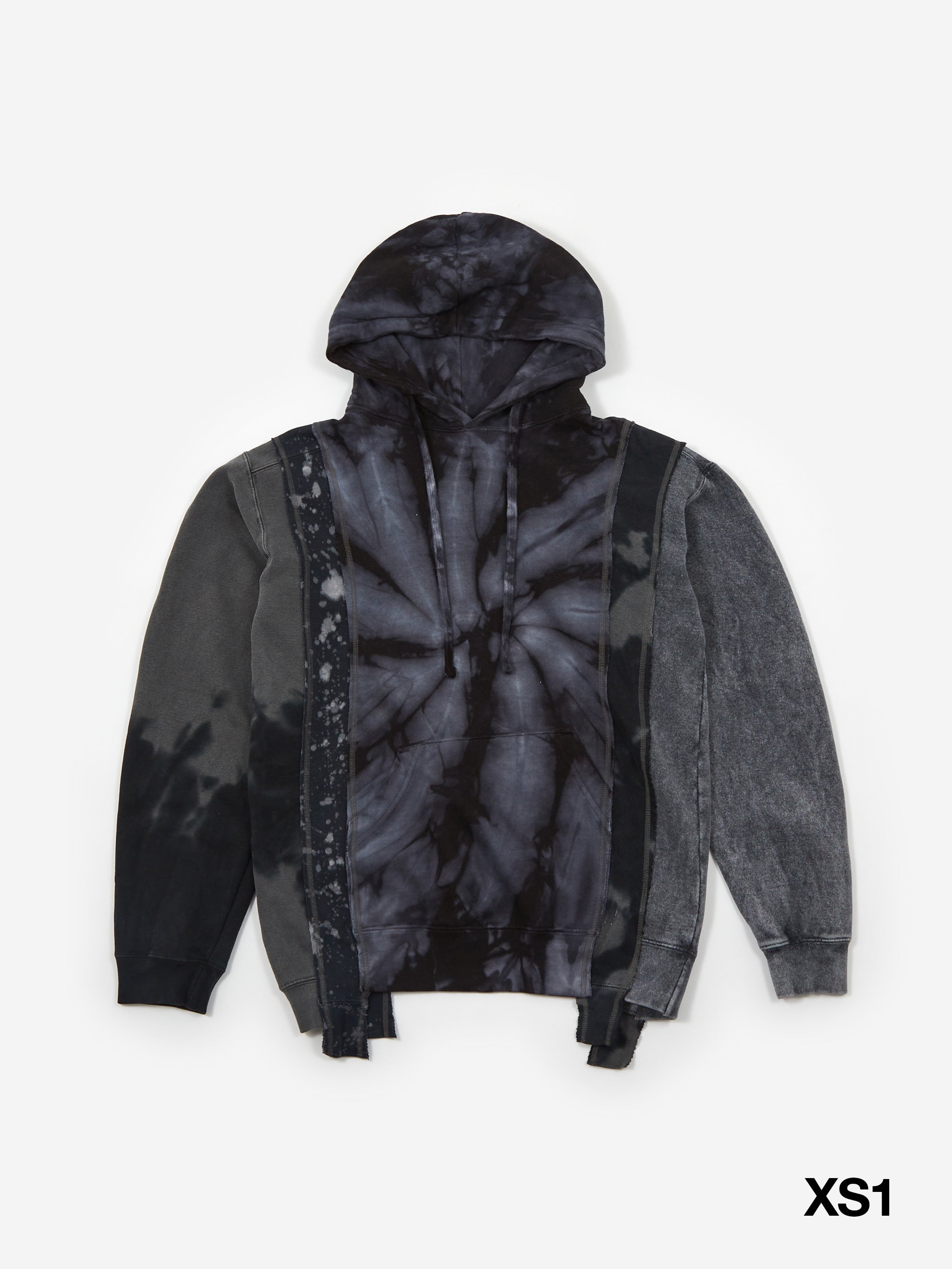Needles Rebuild 5 Cuts Hoody - B&W Mishmash - Assorted Sale – Goodhood