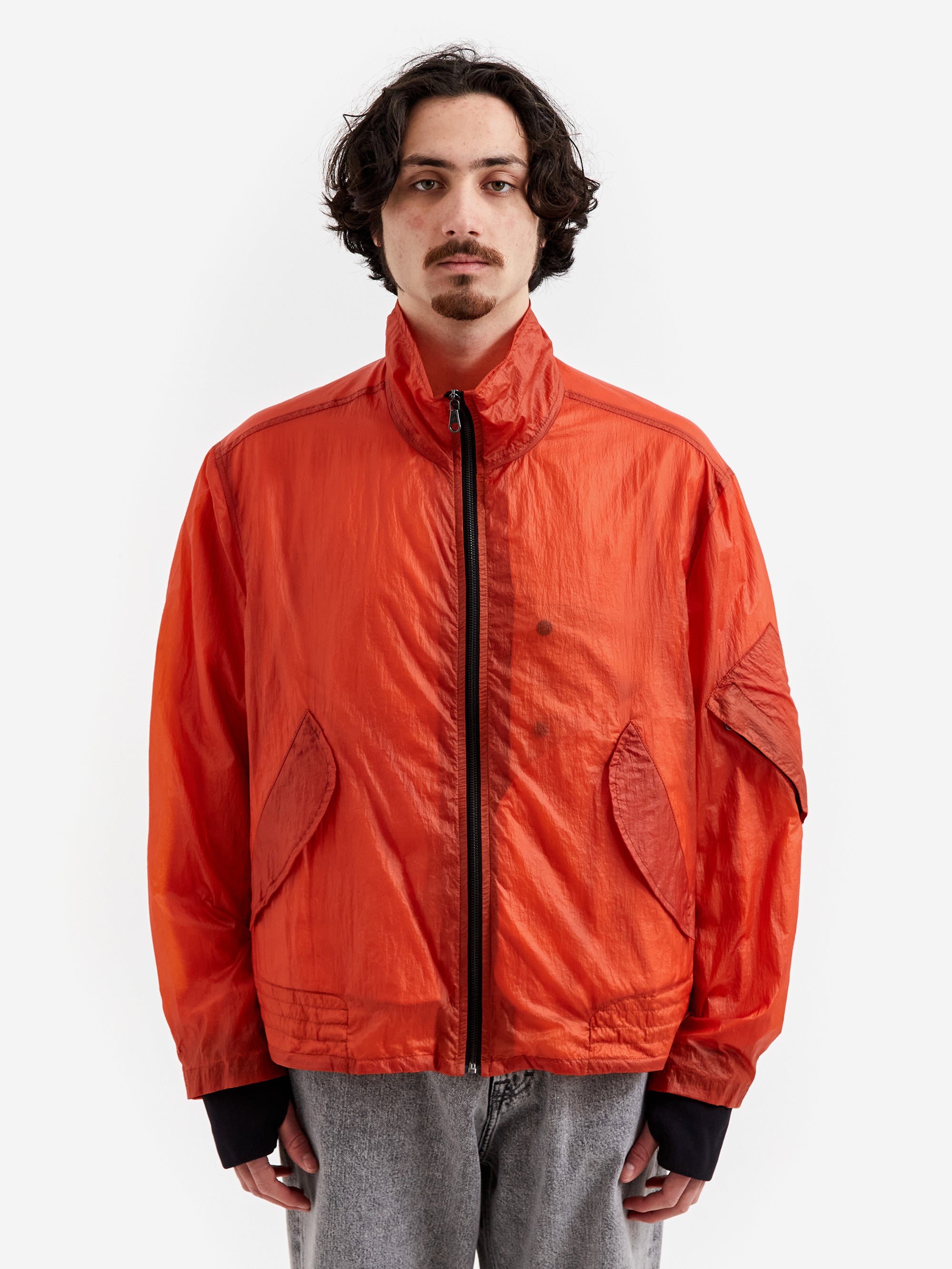 Our Legacy Luft Jacket - Eld Rubberized Nylon