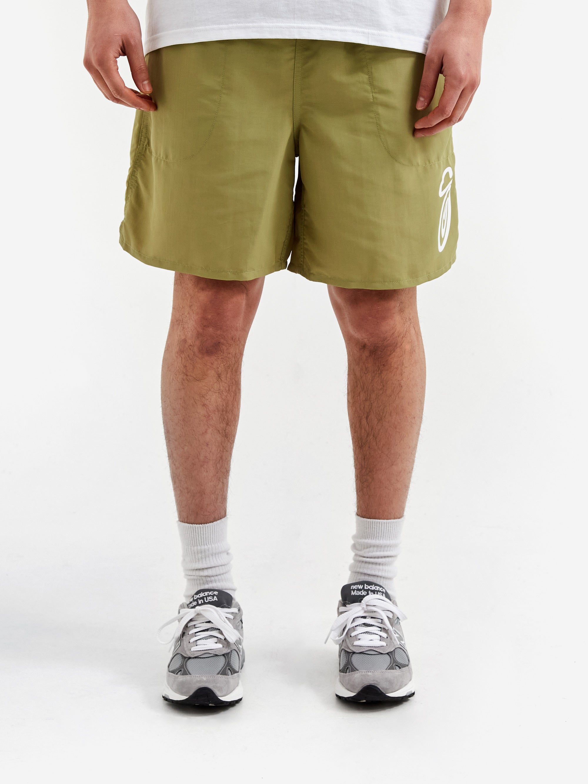 Stussy Curly S Water Short - Sage – Goodhood