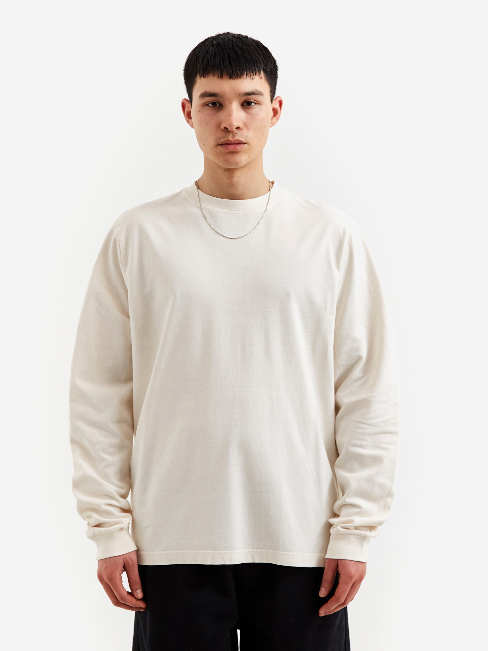 Stussy Pigment Dyed LS Crew - Natural – Goodhood