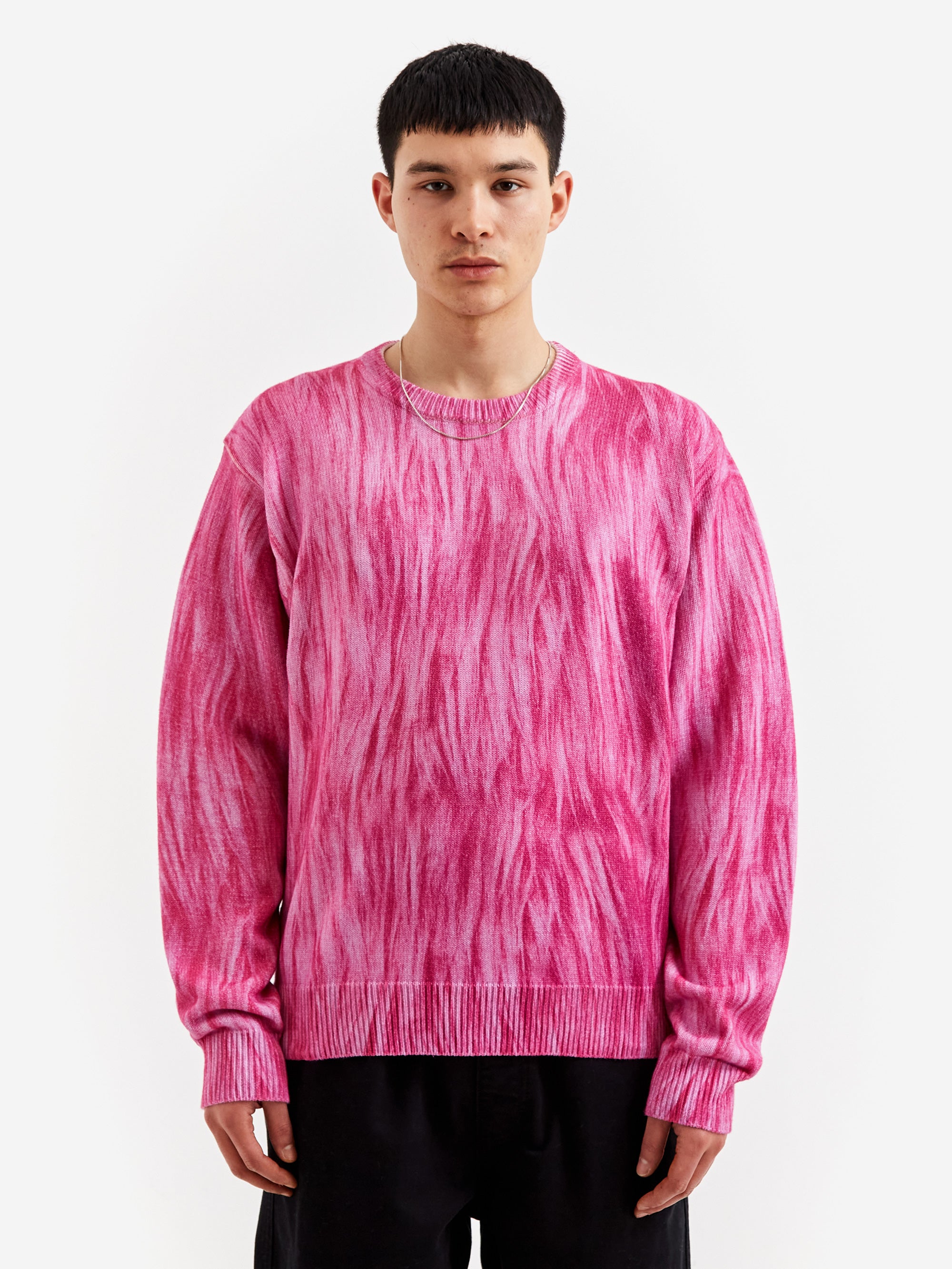 Stussy Printed Fur Sweater - Pink – Goodhood