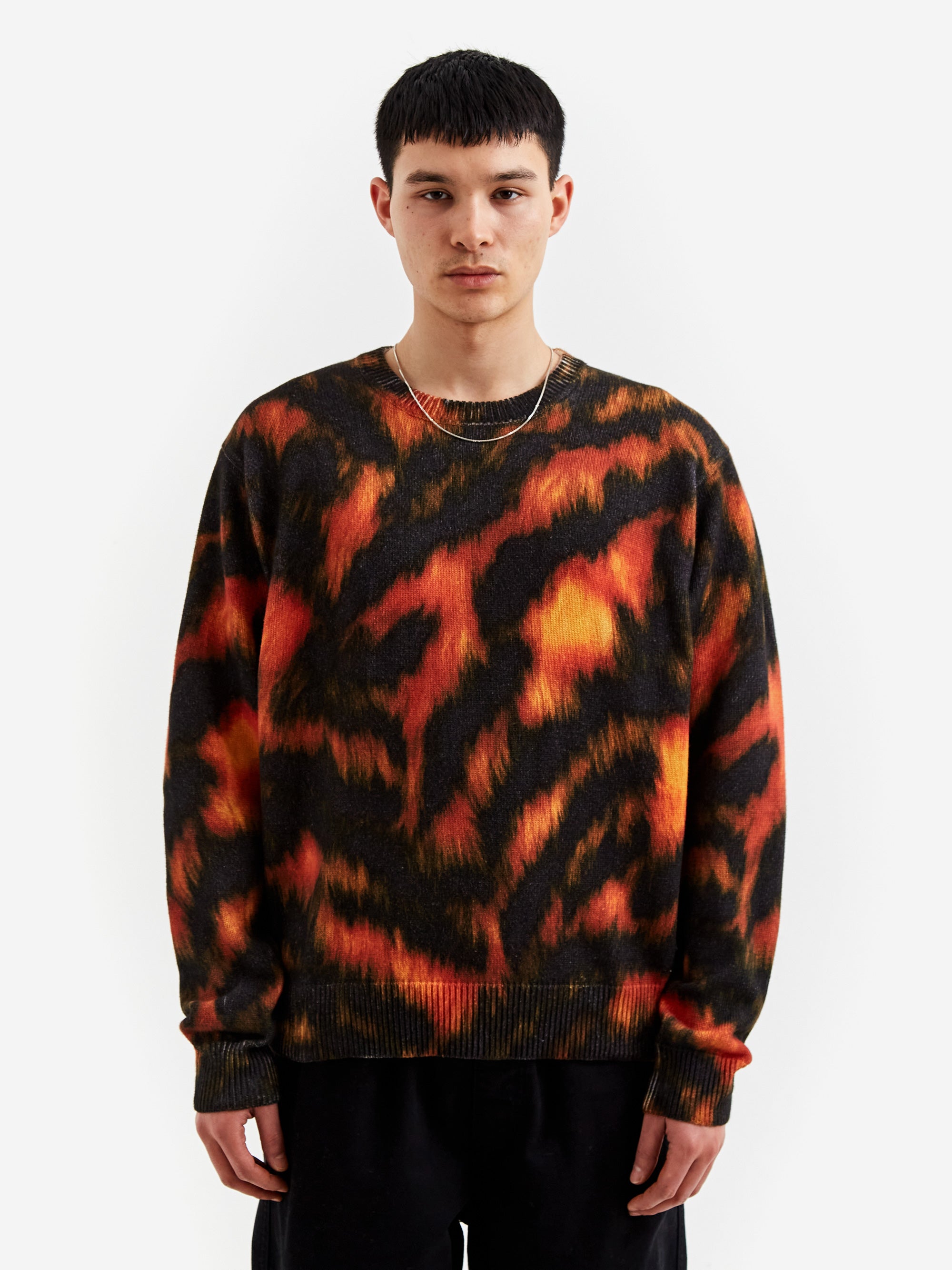 Stussy Printed Fur Sweater M