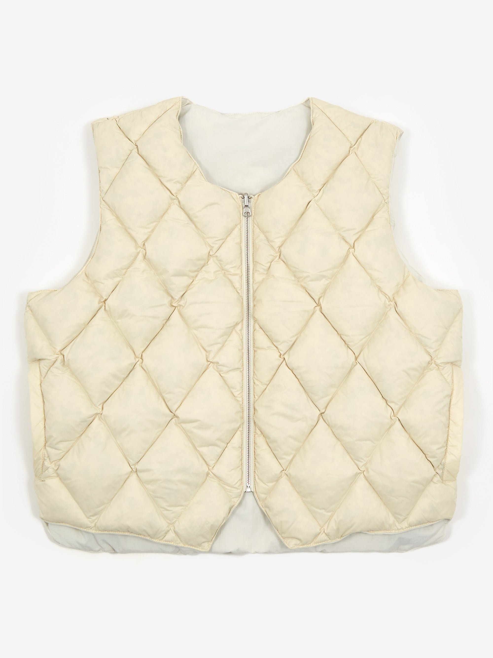 Stussy Reversible Quilted Vest - Cream
