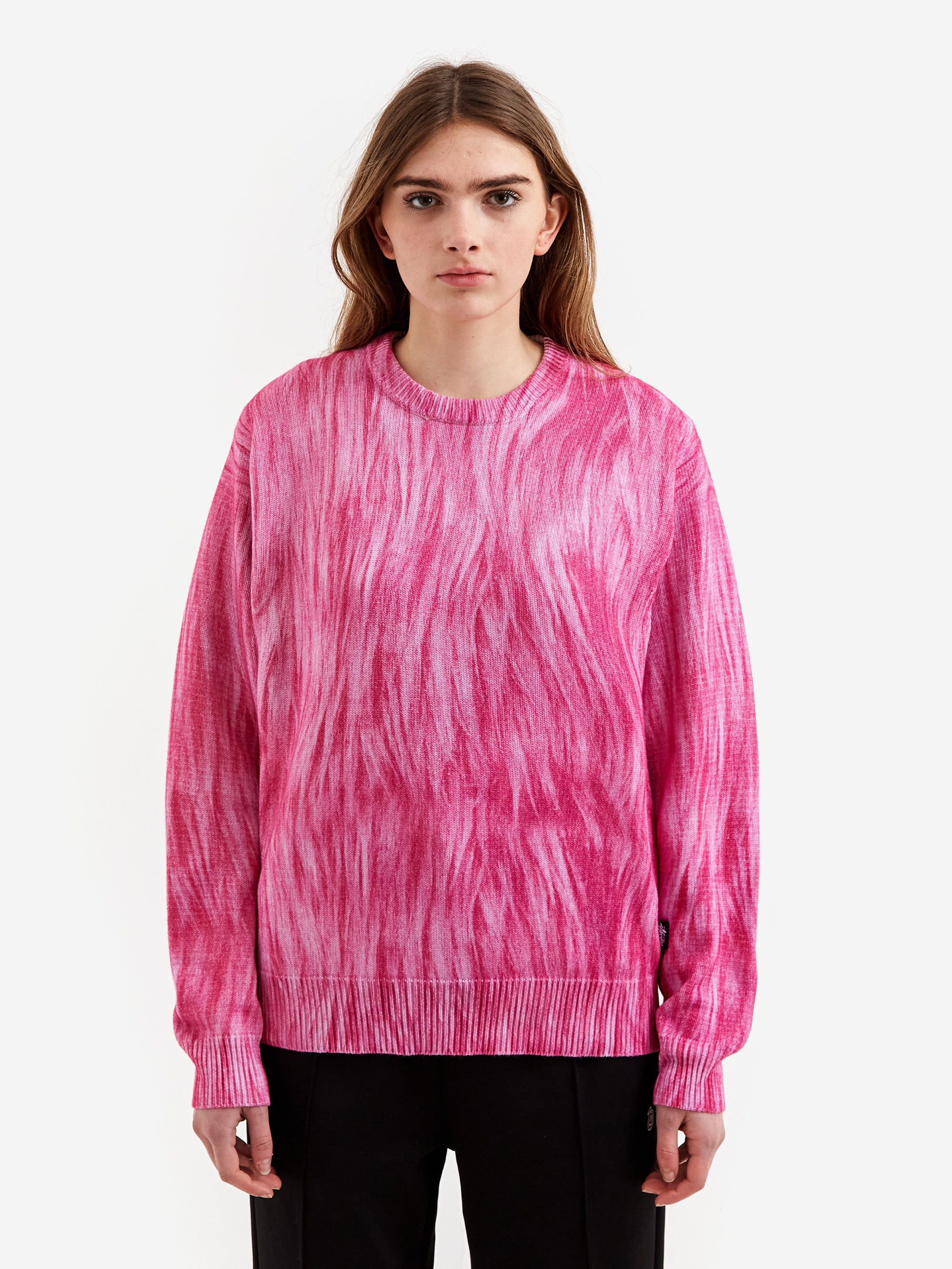 Stussy Printed Fur Sweater W - Pink – Goodhood
