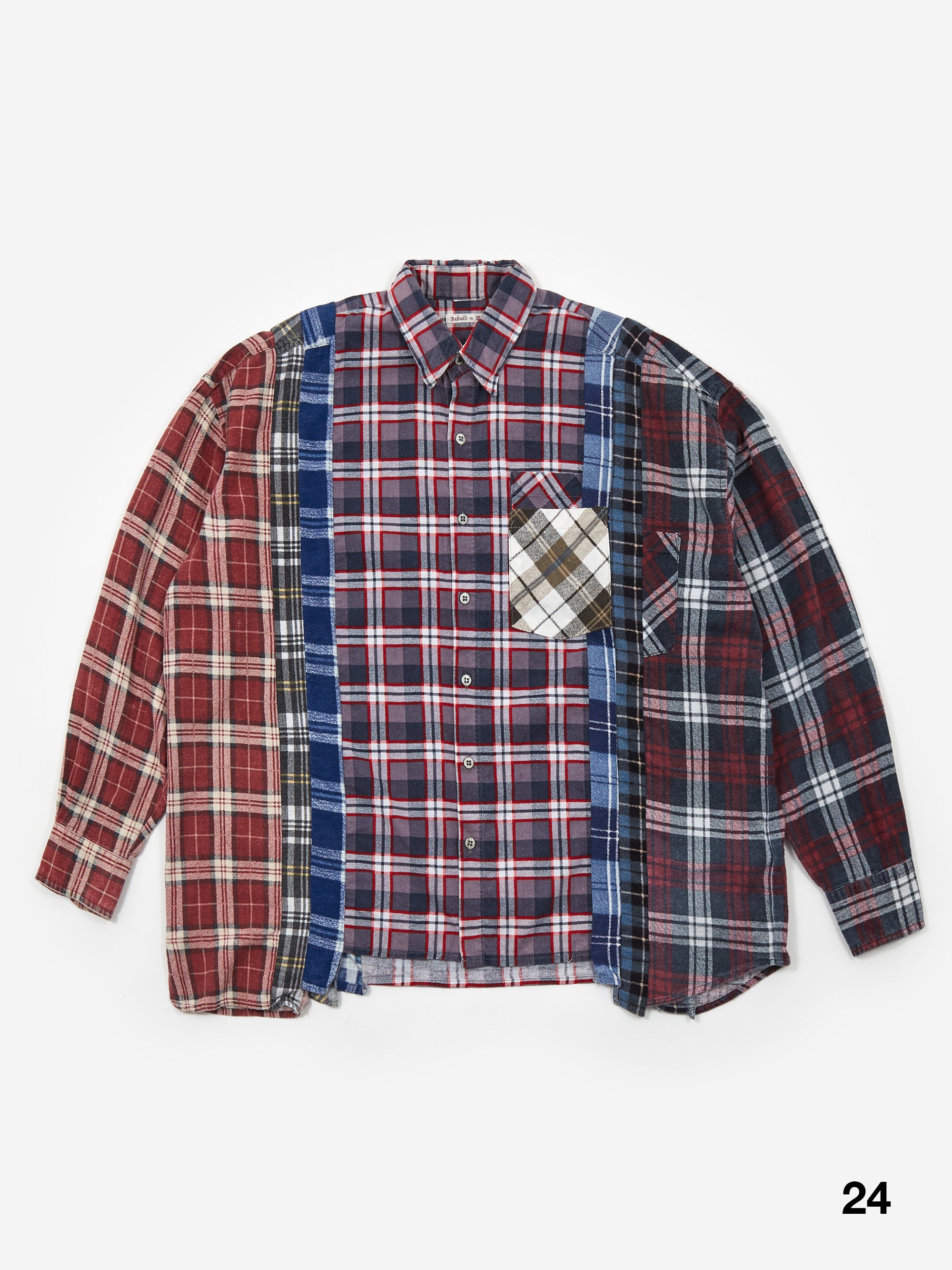 Needles Rebuild 7 Cuts Flannel Shirt / Wide - Assorted