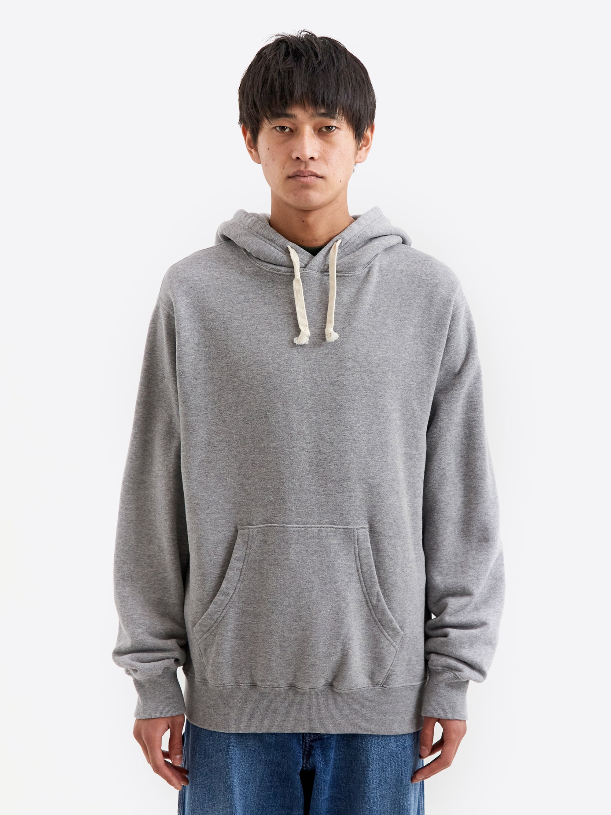 Beams Plus Sweat Pullover Hoodie Japan Made - Heather Grey – Goodhood