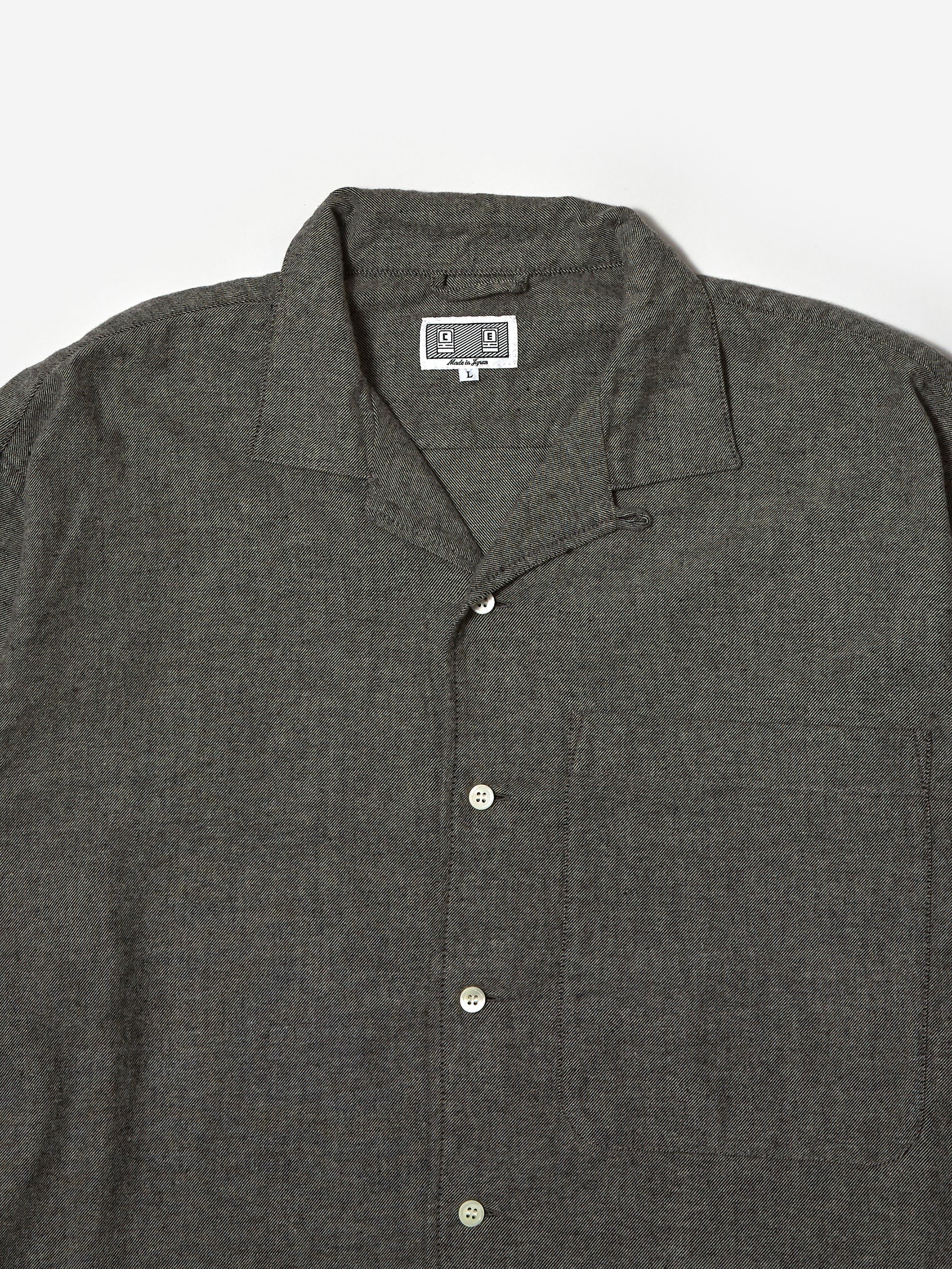 C.E Cav Empt Cotton LPOC VYL Open Shirt - Grey – Goodhood
