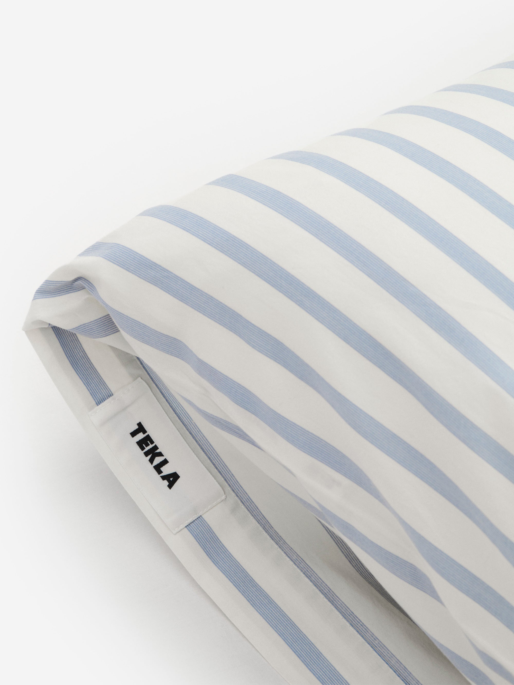TEKLA Percale Cotton Pillow Case 50cm x 75cm Needle Stripes Goodhood