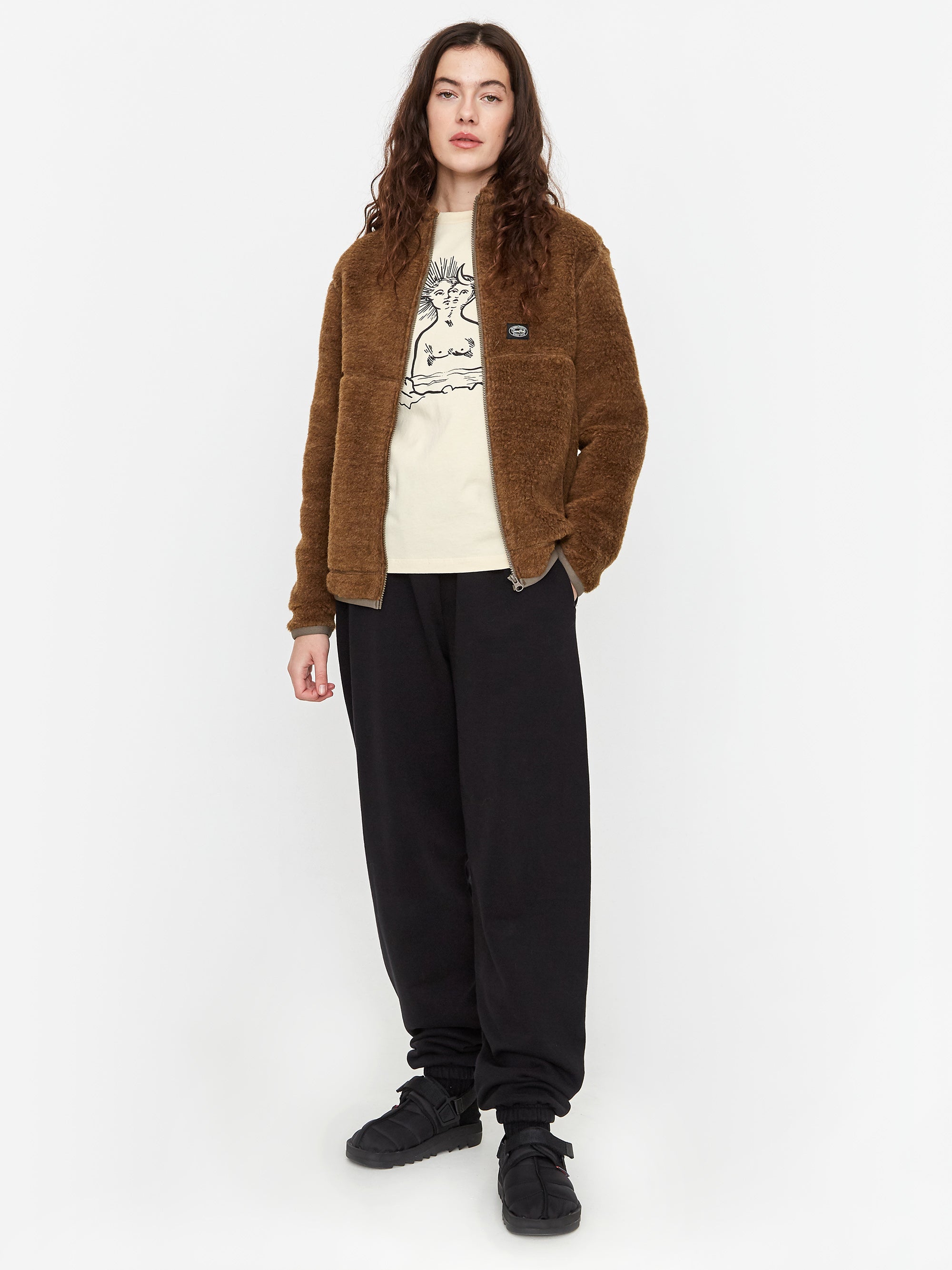 Snow Peak Wool Fleece Jacket - Brown