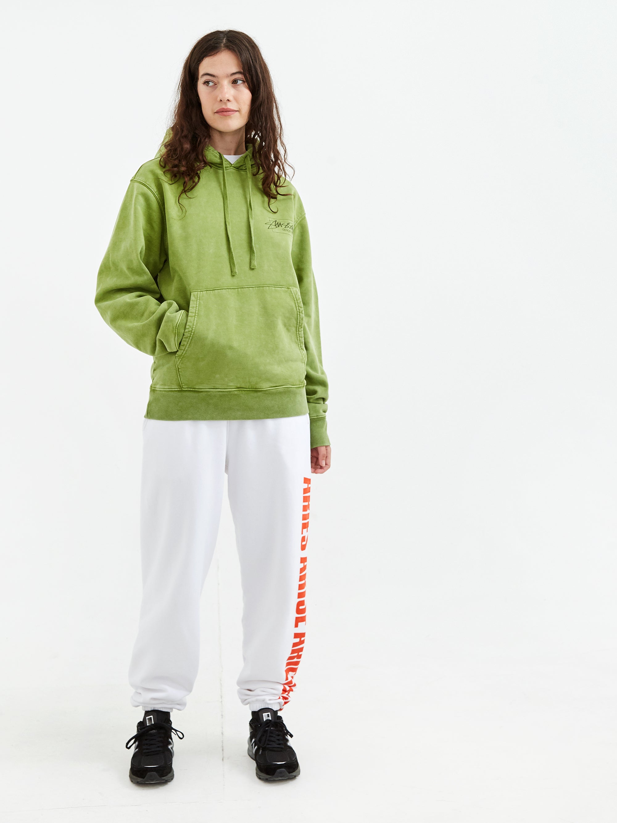 Stussy Dyed Stussy Designs Hoodie Green – Goodhood