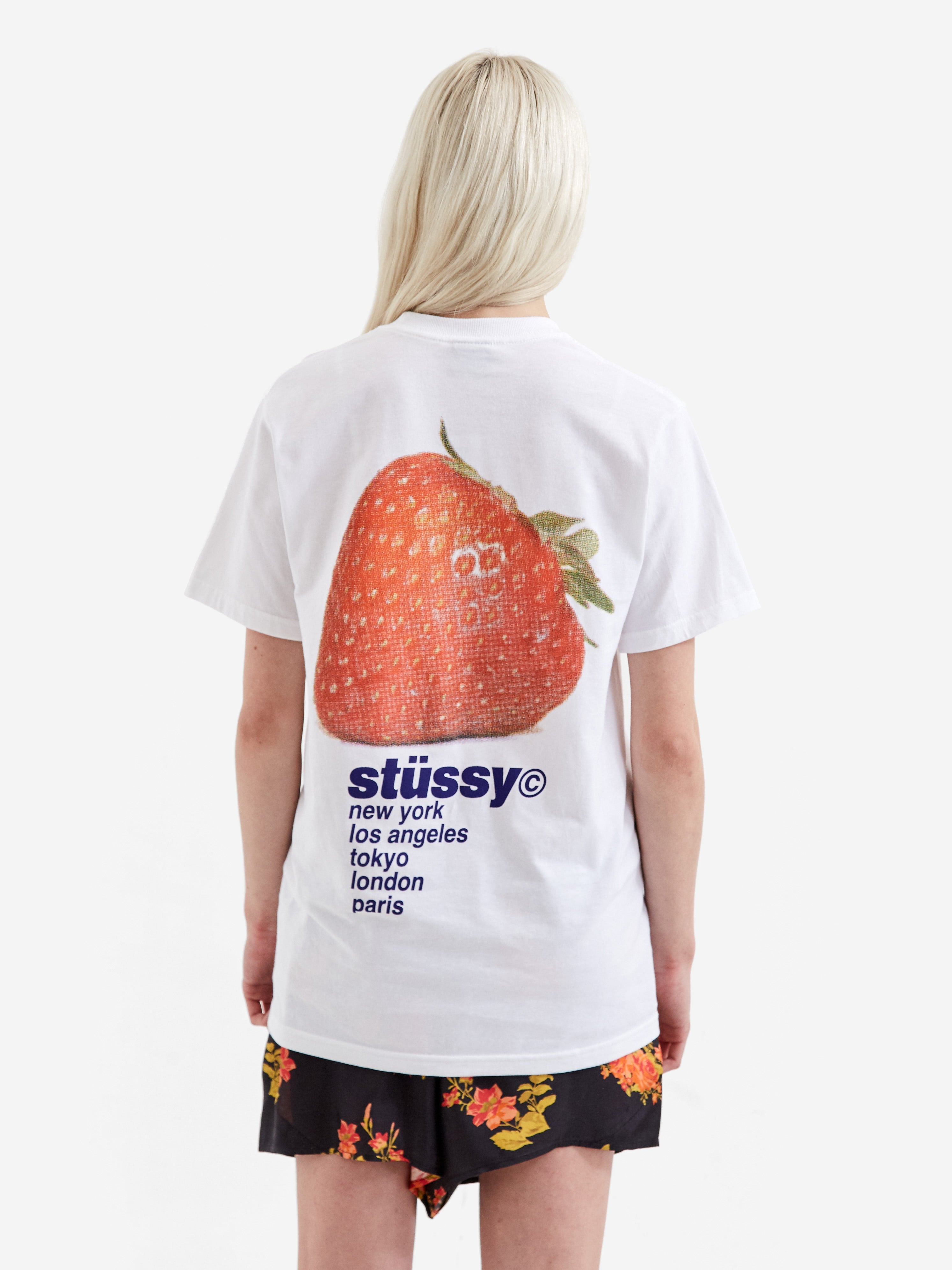 StuShort Sleevey Strawberry Short Sleeve T-Shirt W - White – Goodhood