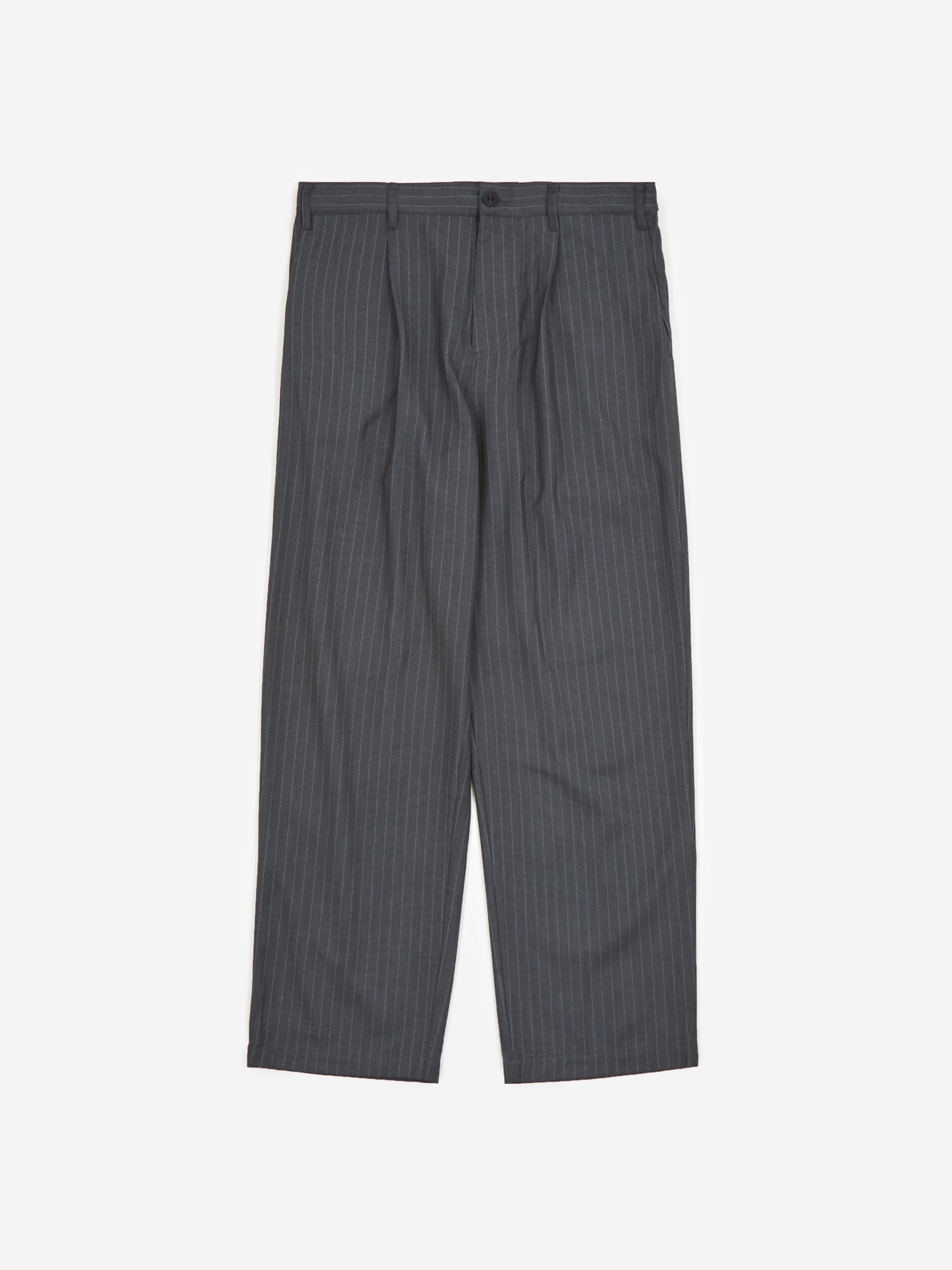 Stussy Striped Volume Pleated Trouser - Grey