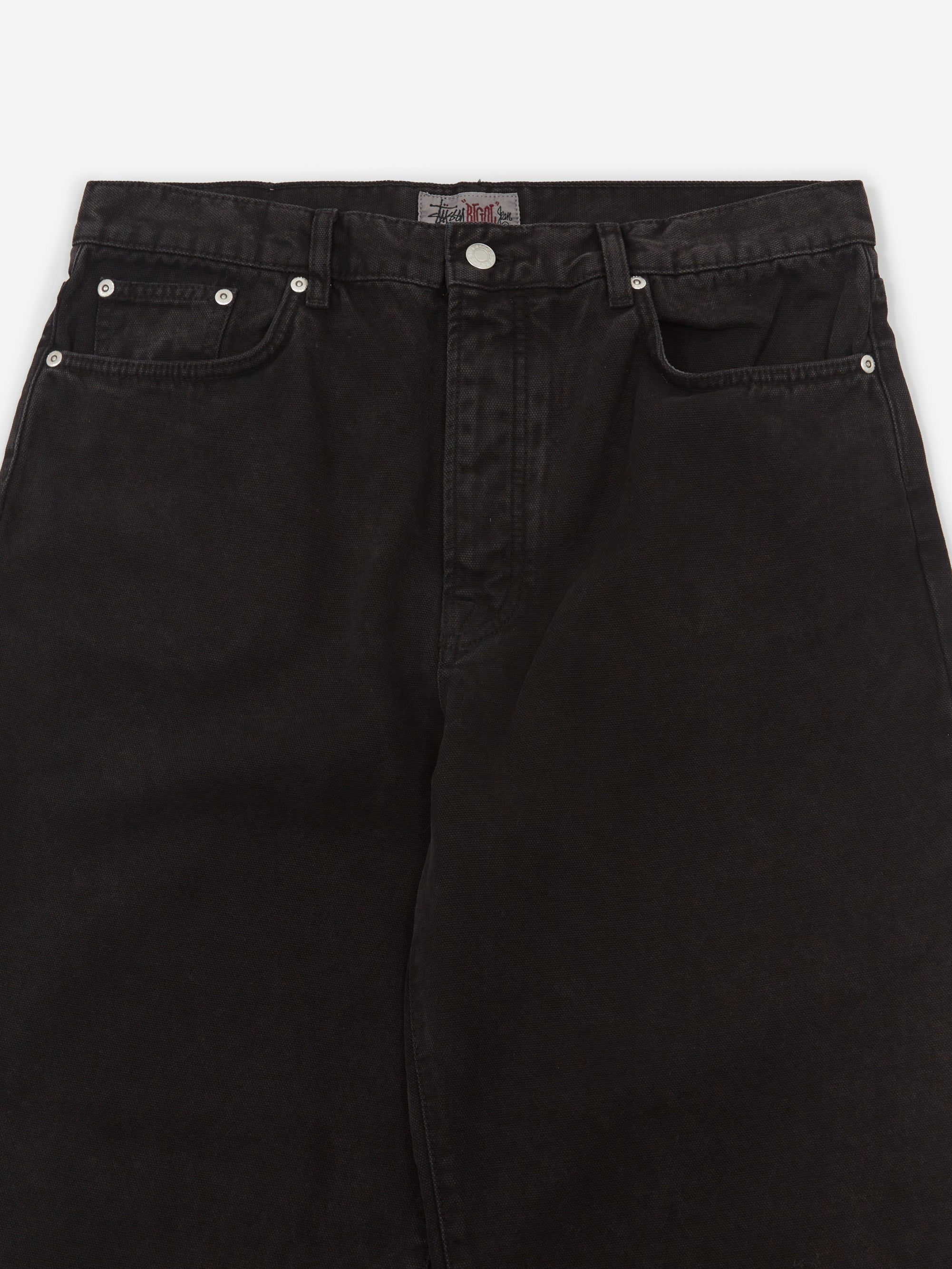 Stussy Washed Canvas Big Ol' Jeans - Black – Goodhood