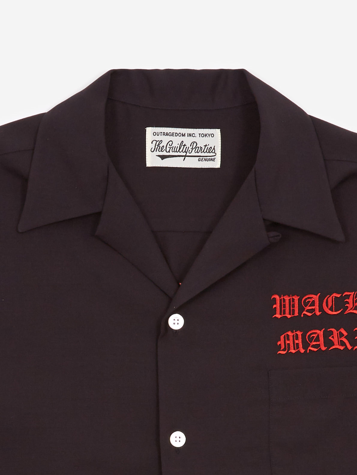 Wacko Maria 50's Shortsleeve Shirt - Black – Goodhood