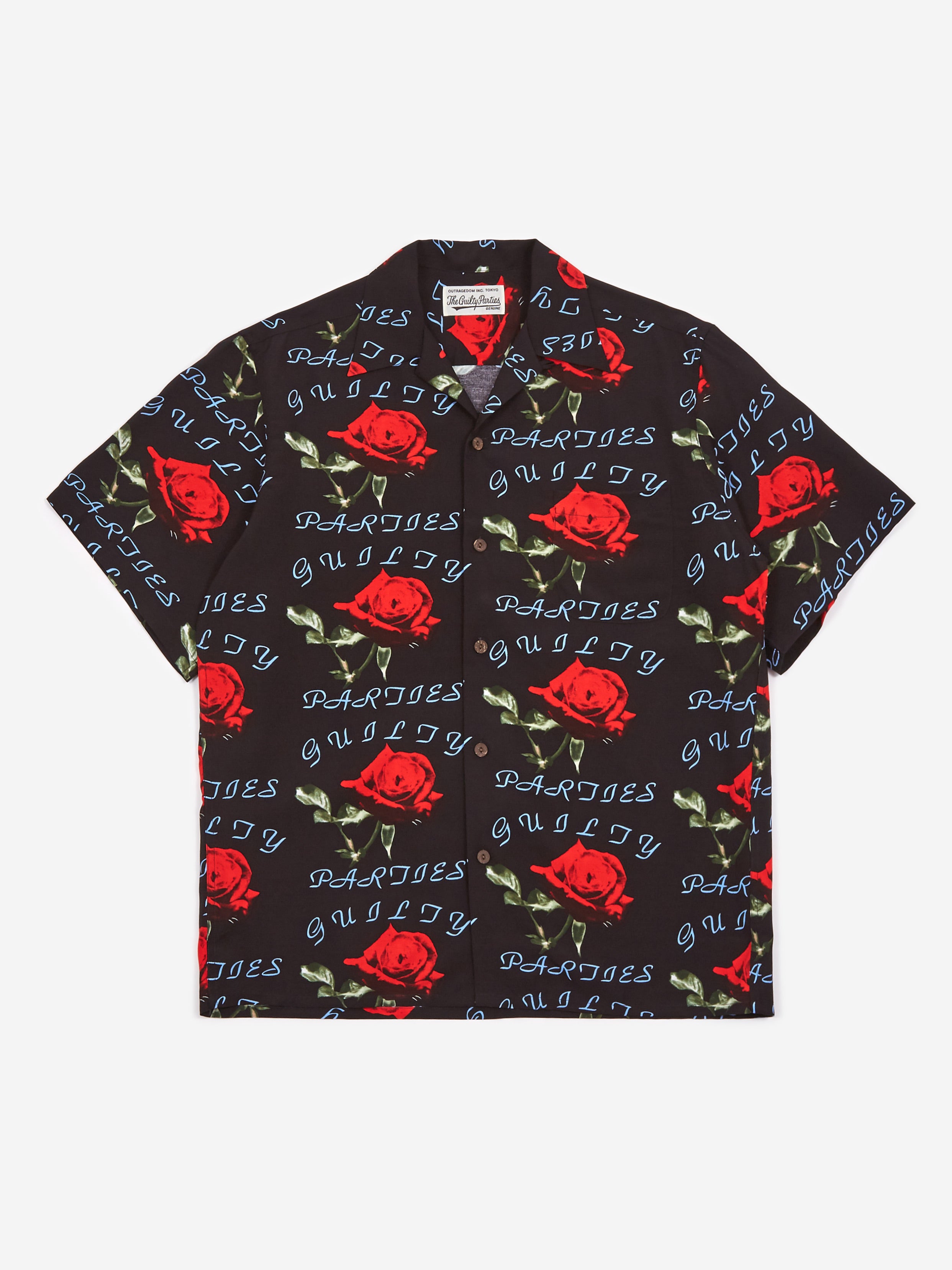 Wacko Maria Shortsleeve Hawaiian Shirt Type-4 - Black