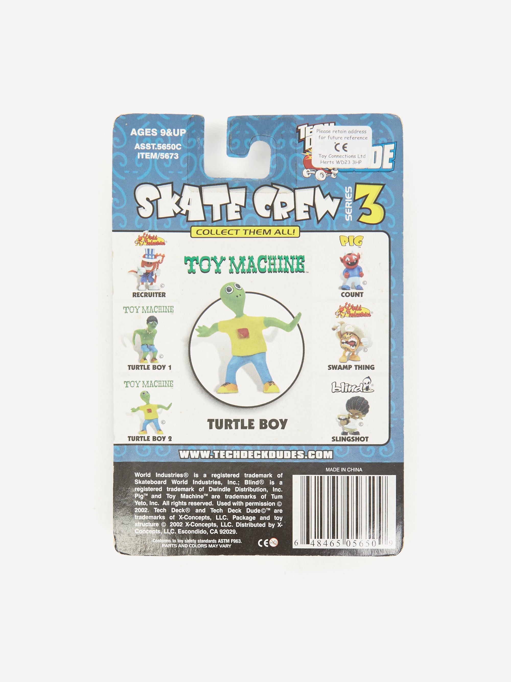 Unified Goods 2002 Tech Deck Toy Machine Turtle Boy 2 Toy – Goodhood