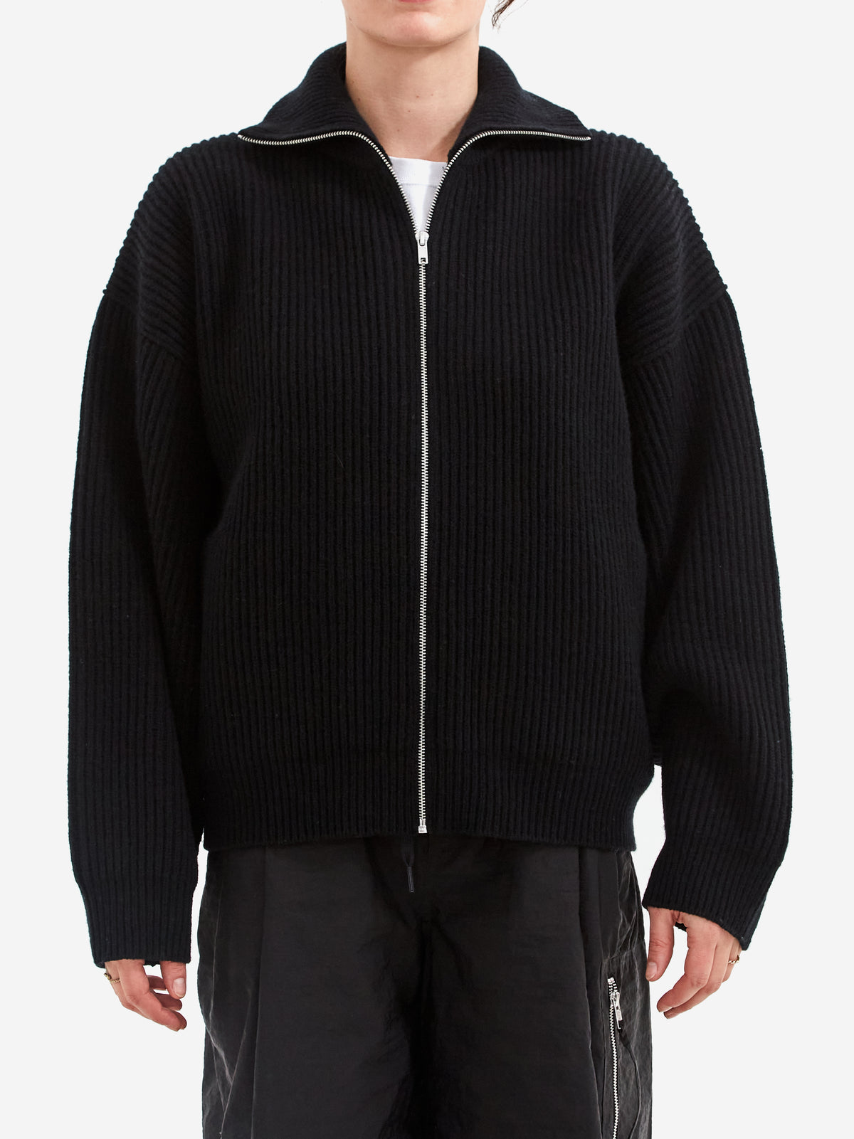 66° North Vonarstraeti Zipped Sweater - Black, view 1