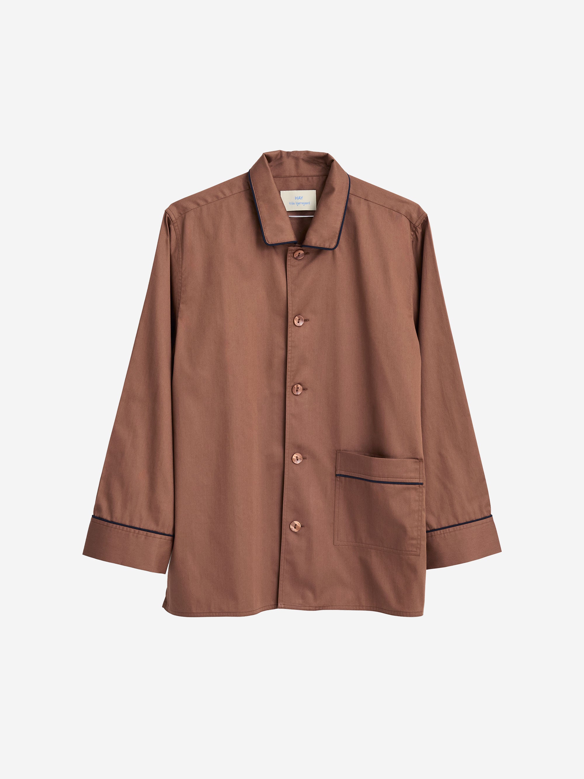HAY Outline Pyjama Longsleeve Shirt - Milk Chocolate – Goodhood