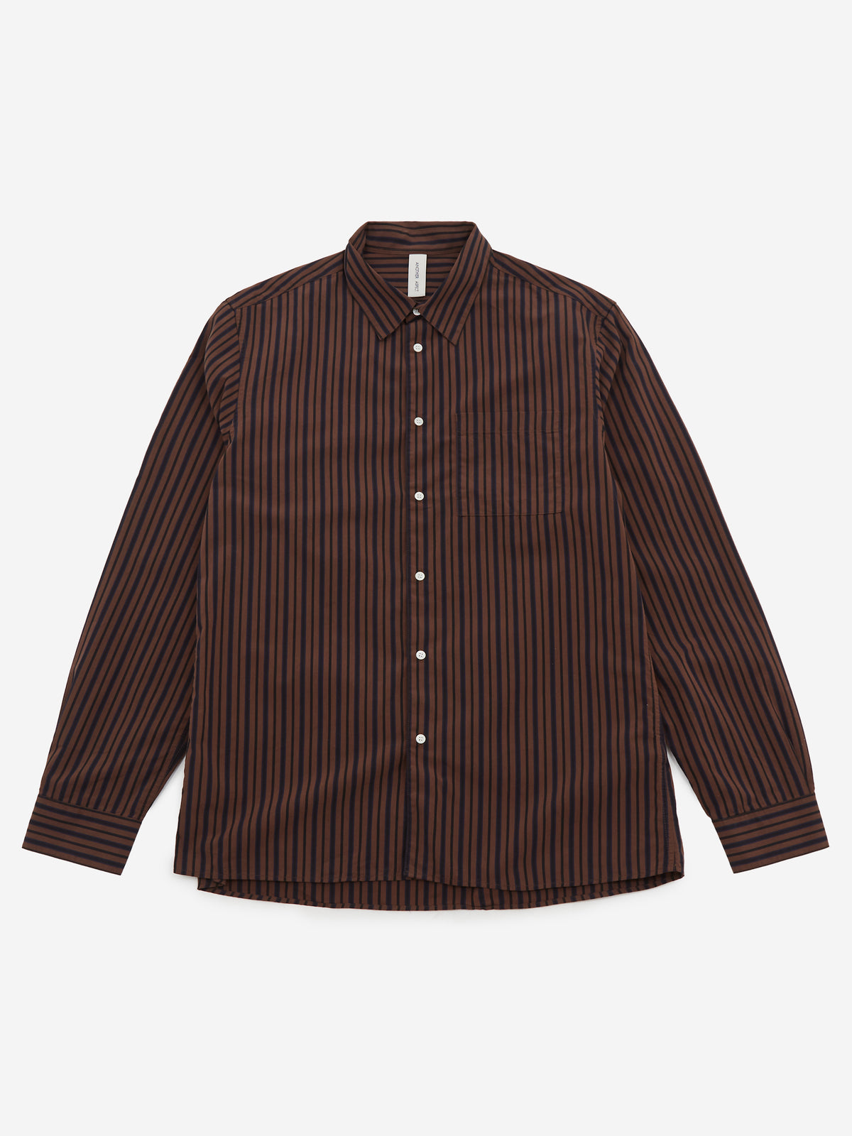 ANOTHER ASPECT ANOTHER Shirt 3.0 - Brown/Black Stripe, view 1