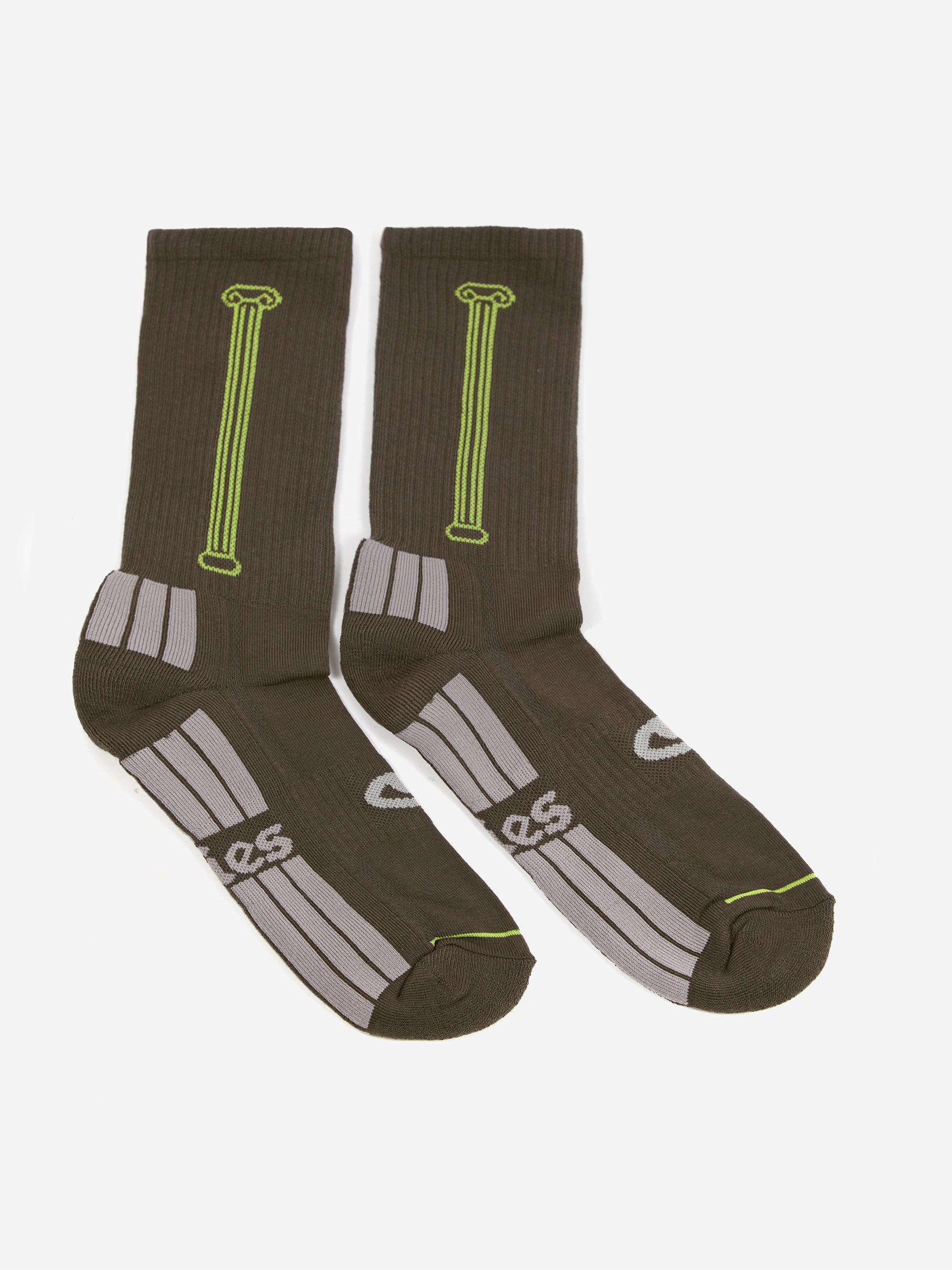 Aries Column Sock - Grey – Goodhood