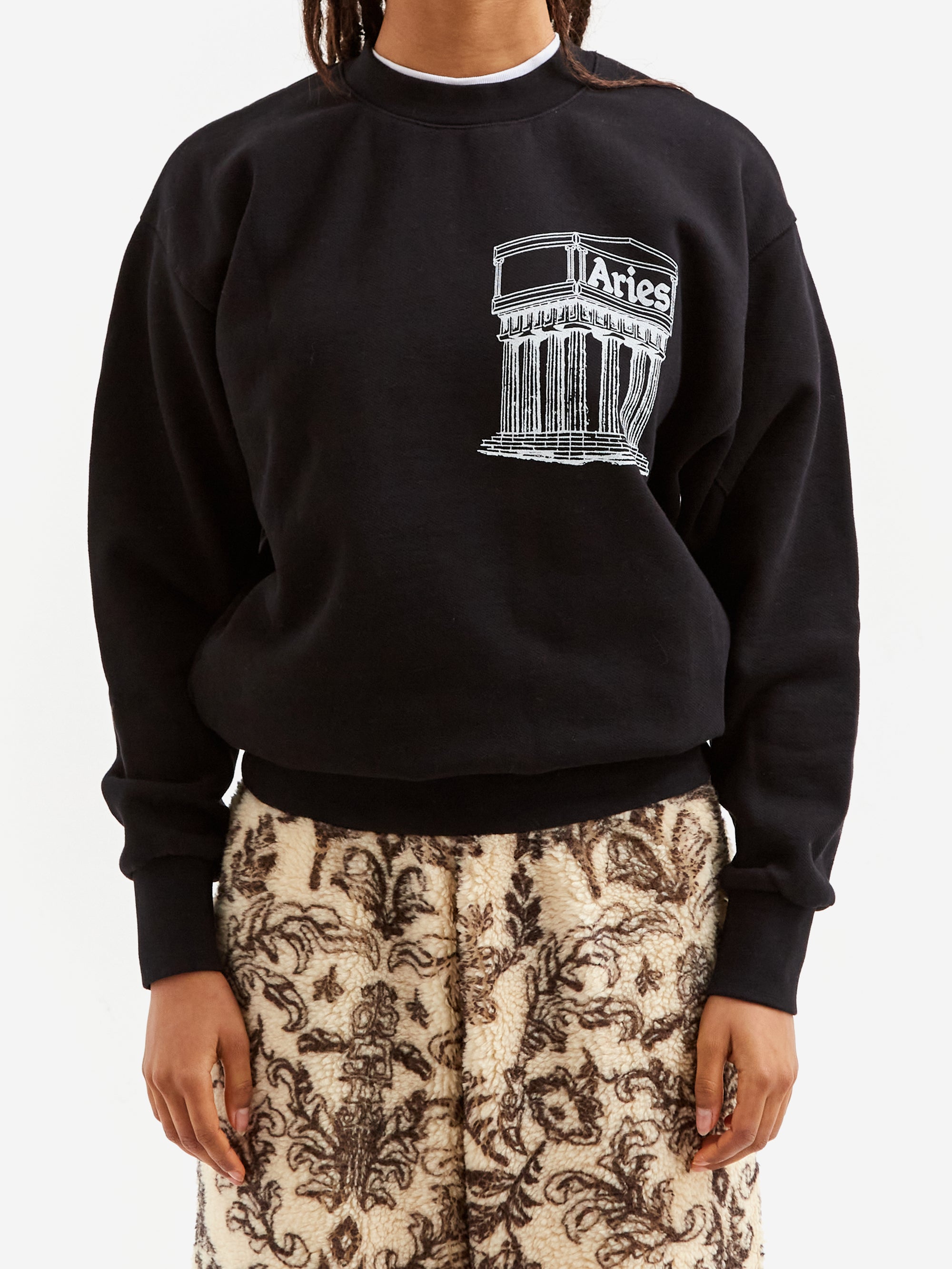 Aries Mega Temple Sweat W Black – Goodhood