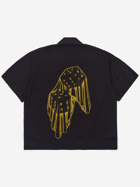 Awake NY Dice Printed Rayon Camp Short Sleeve Shirt - Black – Goodhood