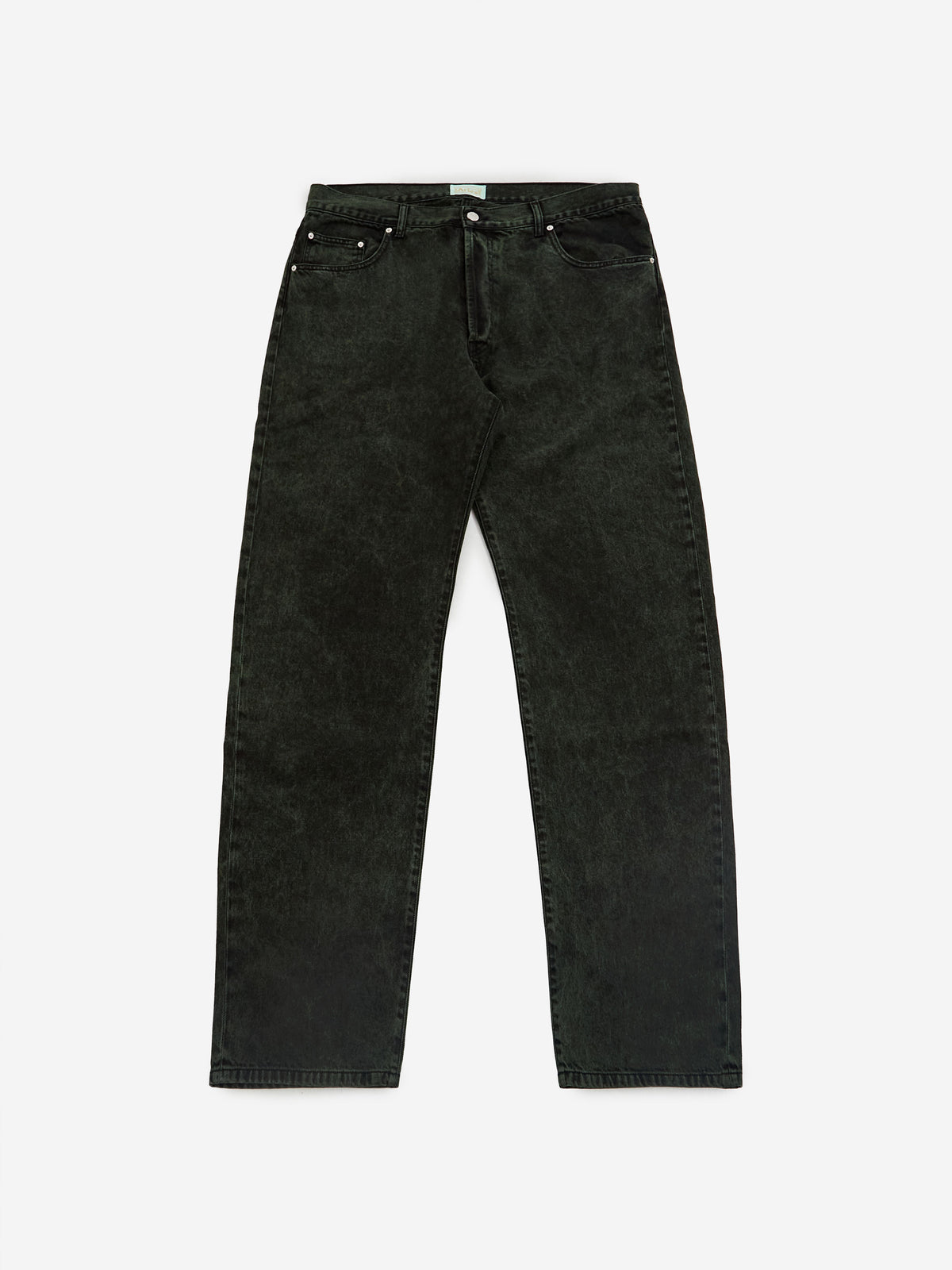 Aries Acid Wash Batten Jeans - Forest Green, view 1