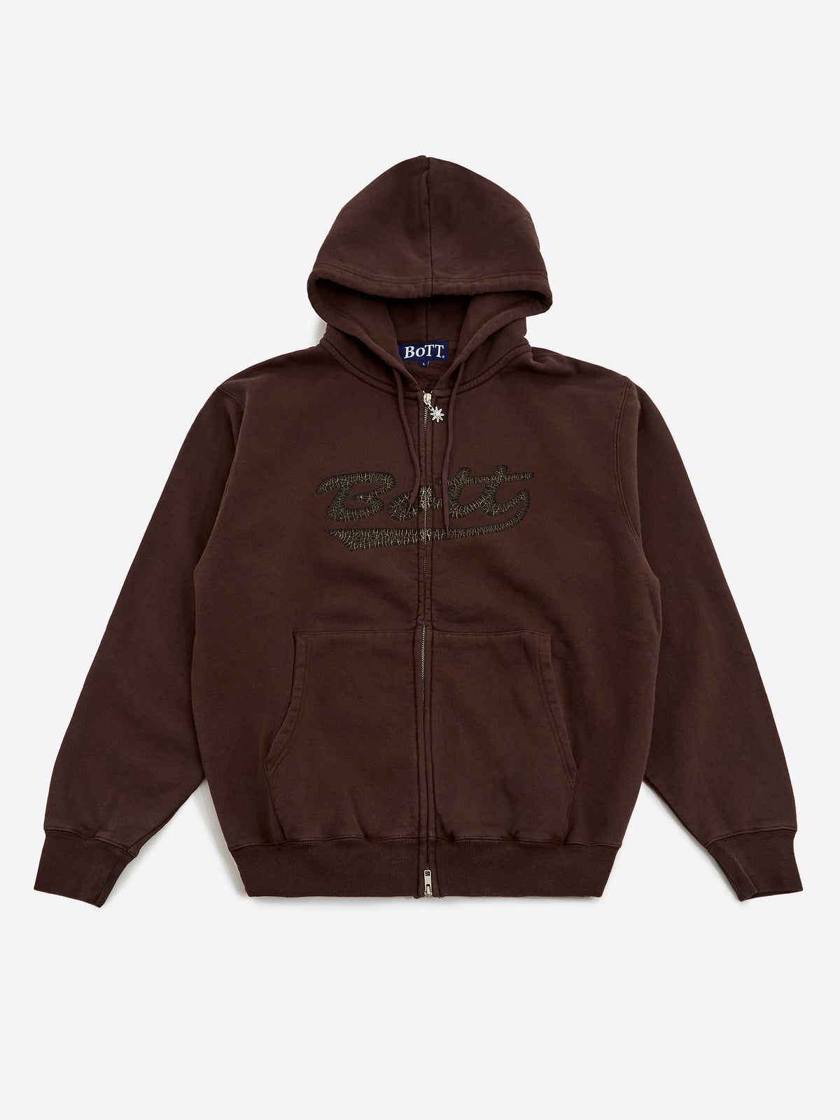 BOTT OG LOGO ZIP Hoodie ブラウン 【公式通販】