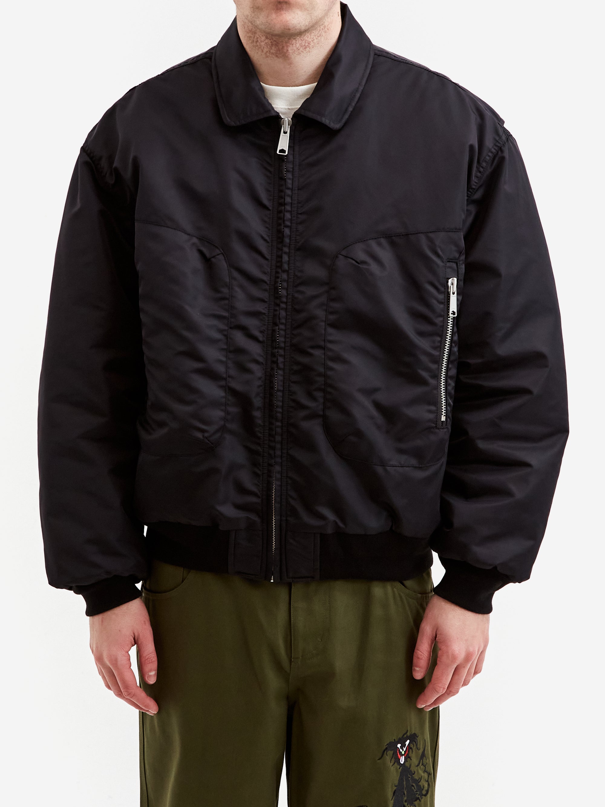 Brain Dead 3D Flight Jacket - Black – Goodhood