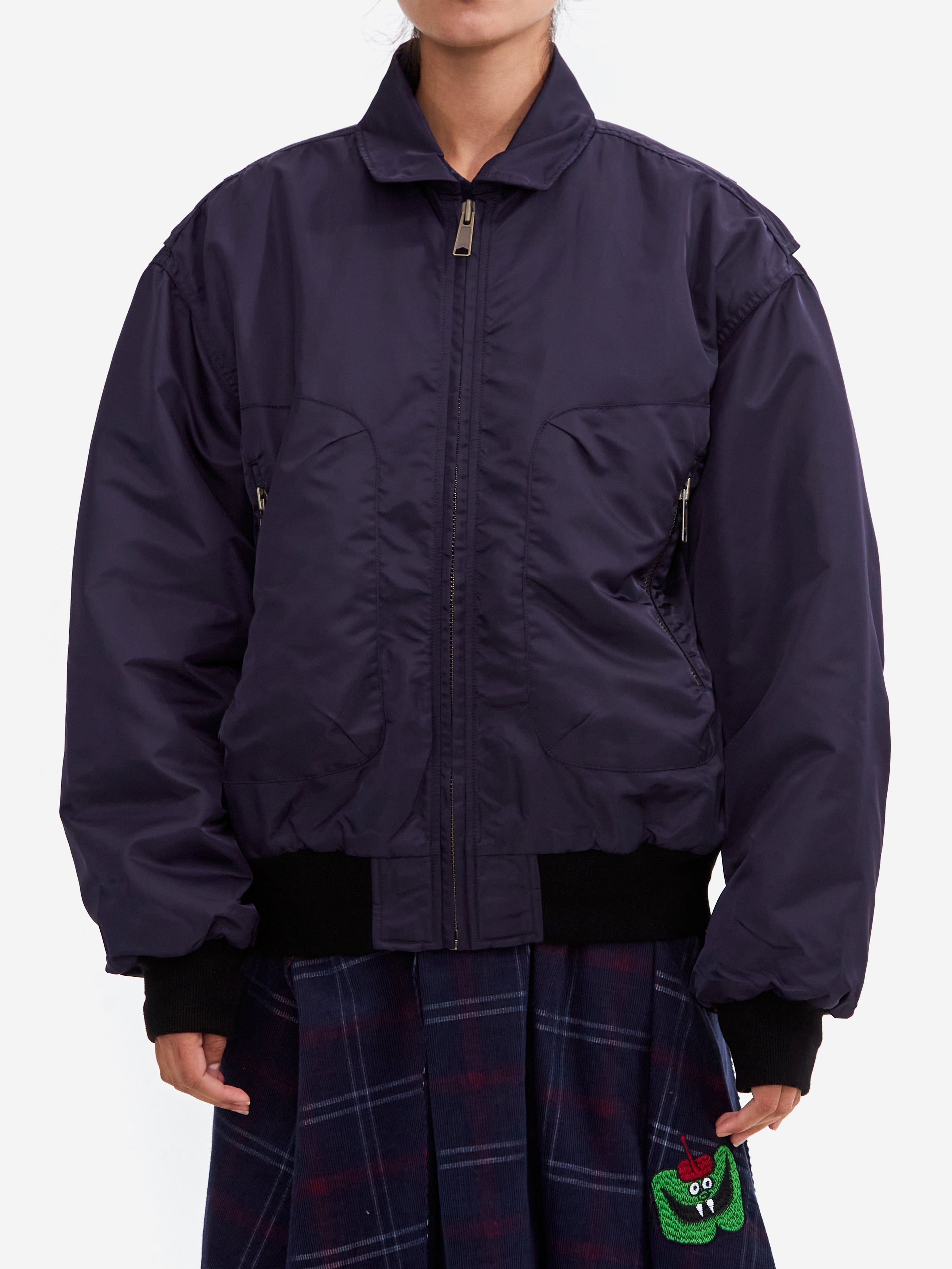 Brain Dead 3D Flight Jacket W - Navy – Goodhood