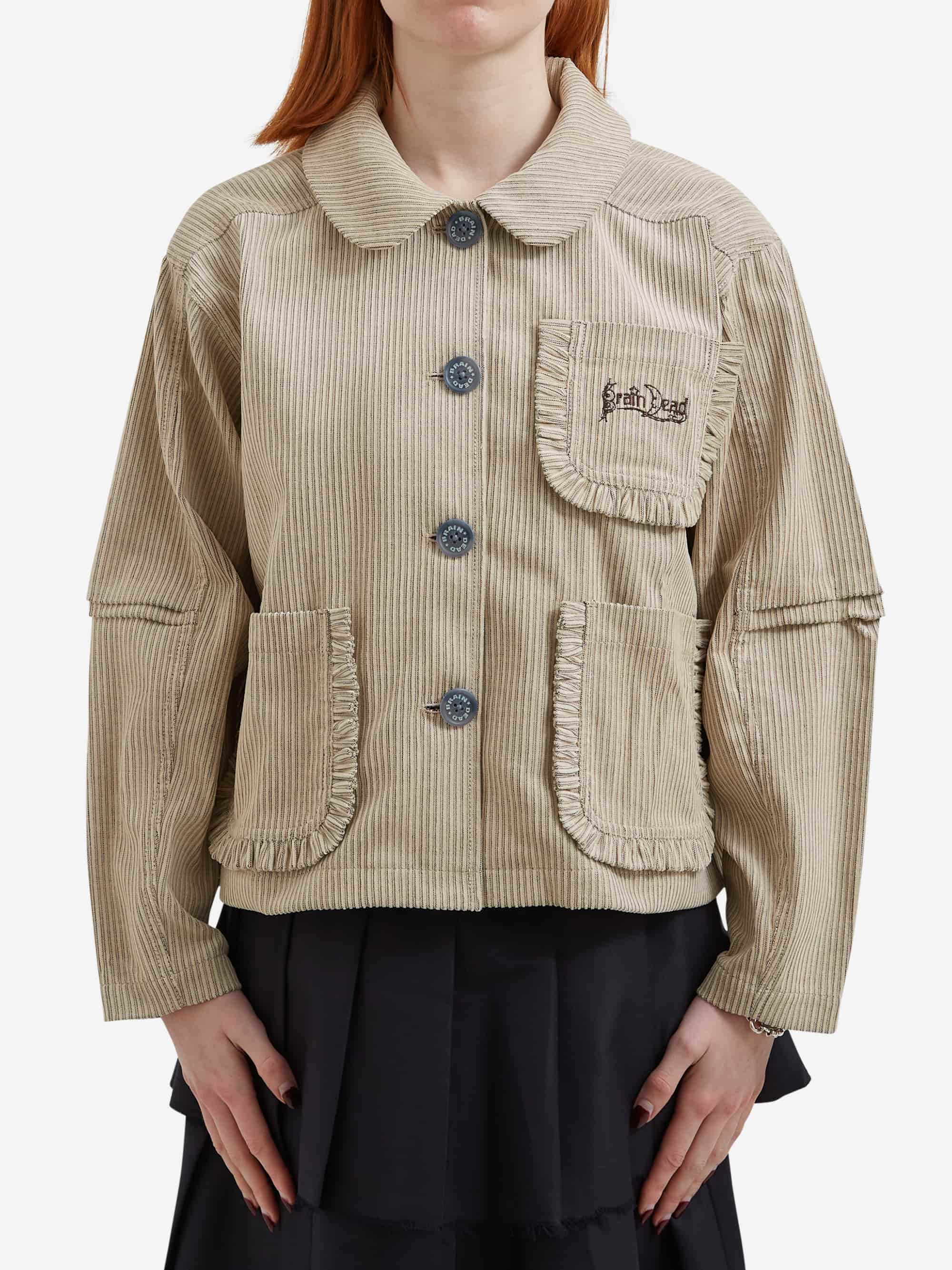 Brain Dead Boxy Ruffle Jacket - Natural – Goodhood