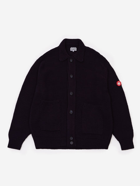 C.E Cav Empt Collared Knit Cardigan Navy