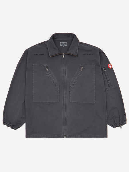 C.E Cav Empt Overdye Zip BDU Jacket Charcoal Goodhood