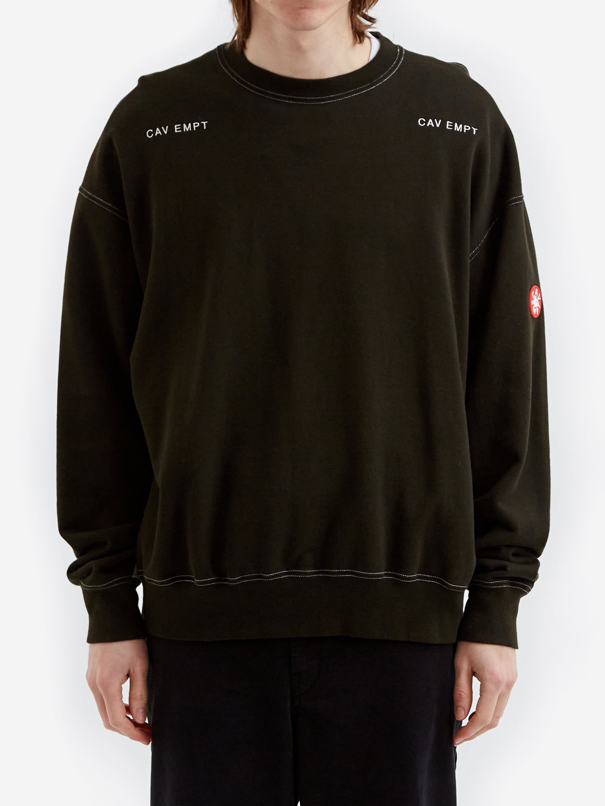 C.E Cav Empt Solid Crew Neck #2 - Black – Goodhood