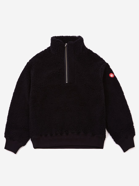 C.E Cav Empt Heavy Wool Boa Half Zip - Black