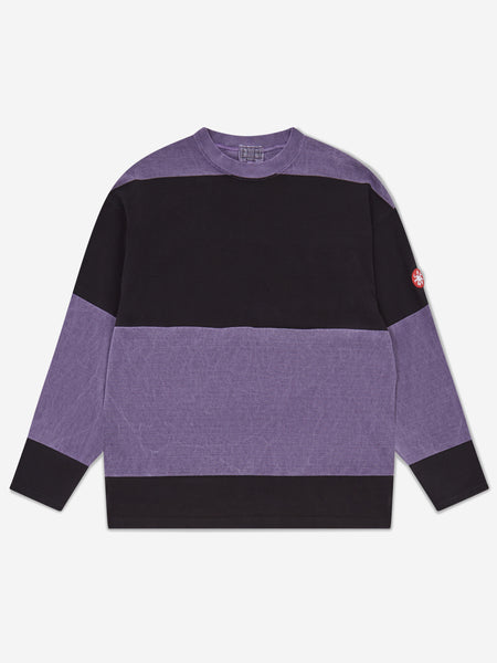 C.E Cav Empt Overdye Stripe Long Sleeve - Purple/Black – Goodhood