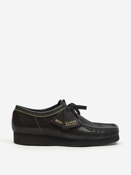 Clarks x Wacko Maria Wallabee - Black Snake – Goodhood