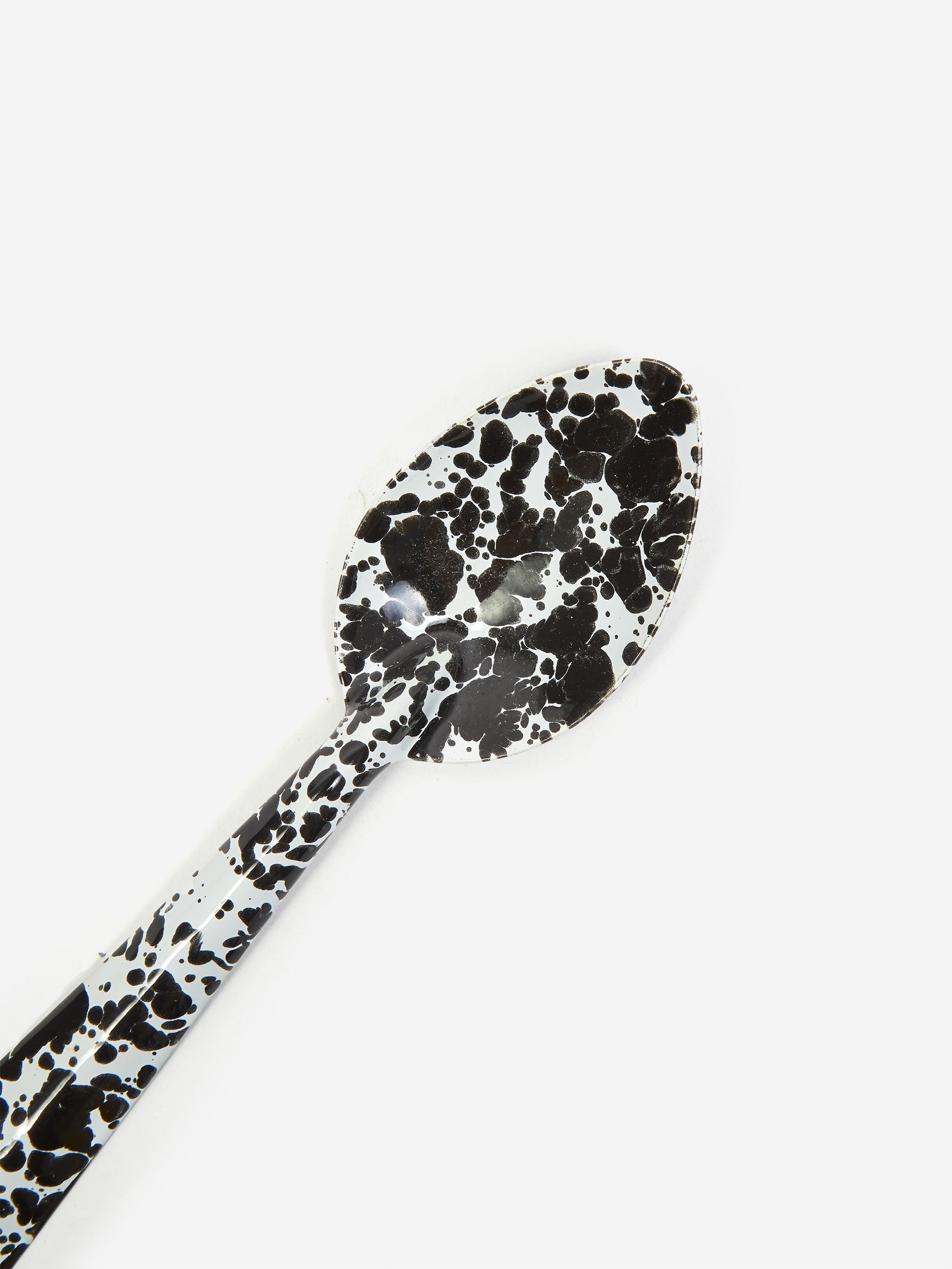 Crow Canyon Splatter Enamelware Medium Spoon - Black/White – Goodhood
