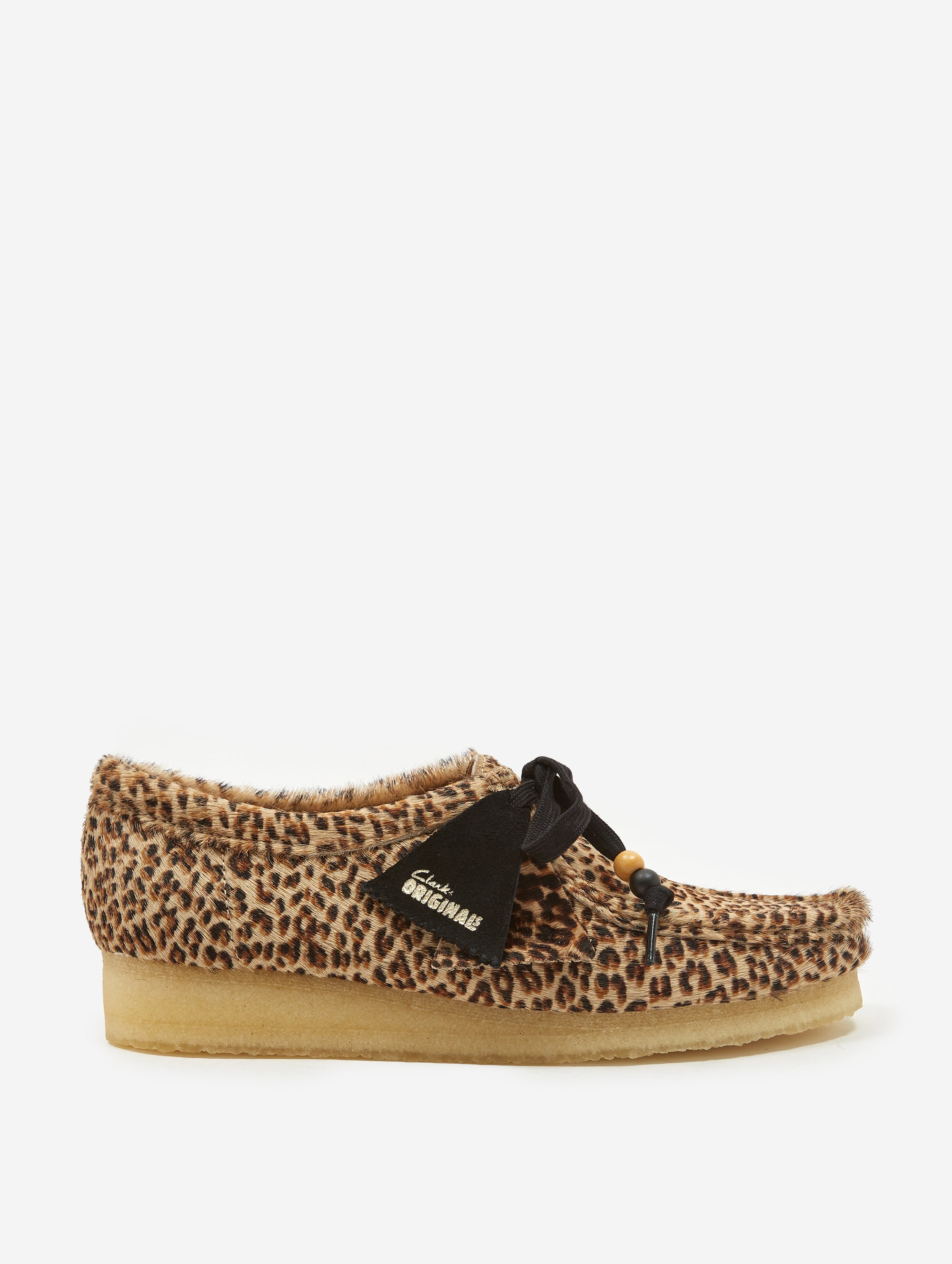 clarks leopard wallabees