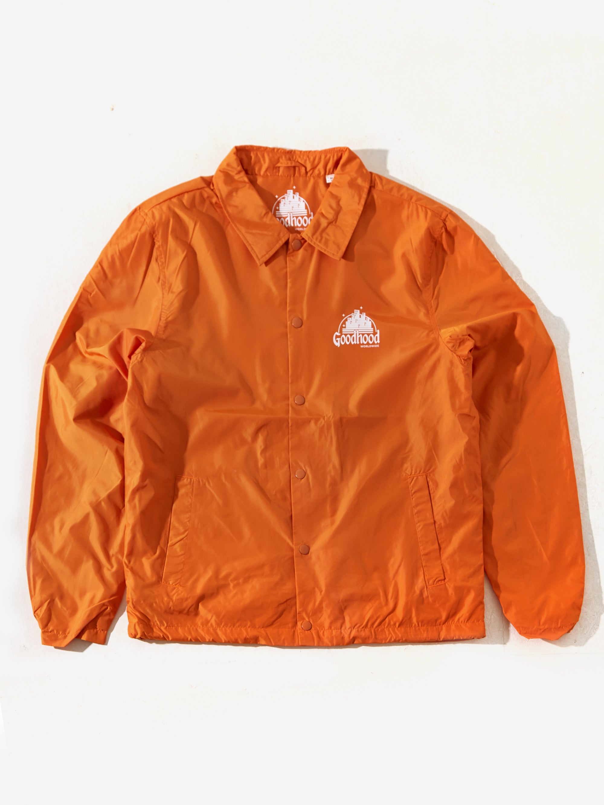 Goodhood Worldwide Utopia Coach Jacket - Orange