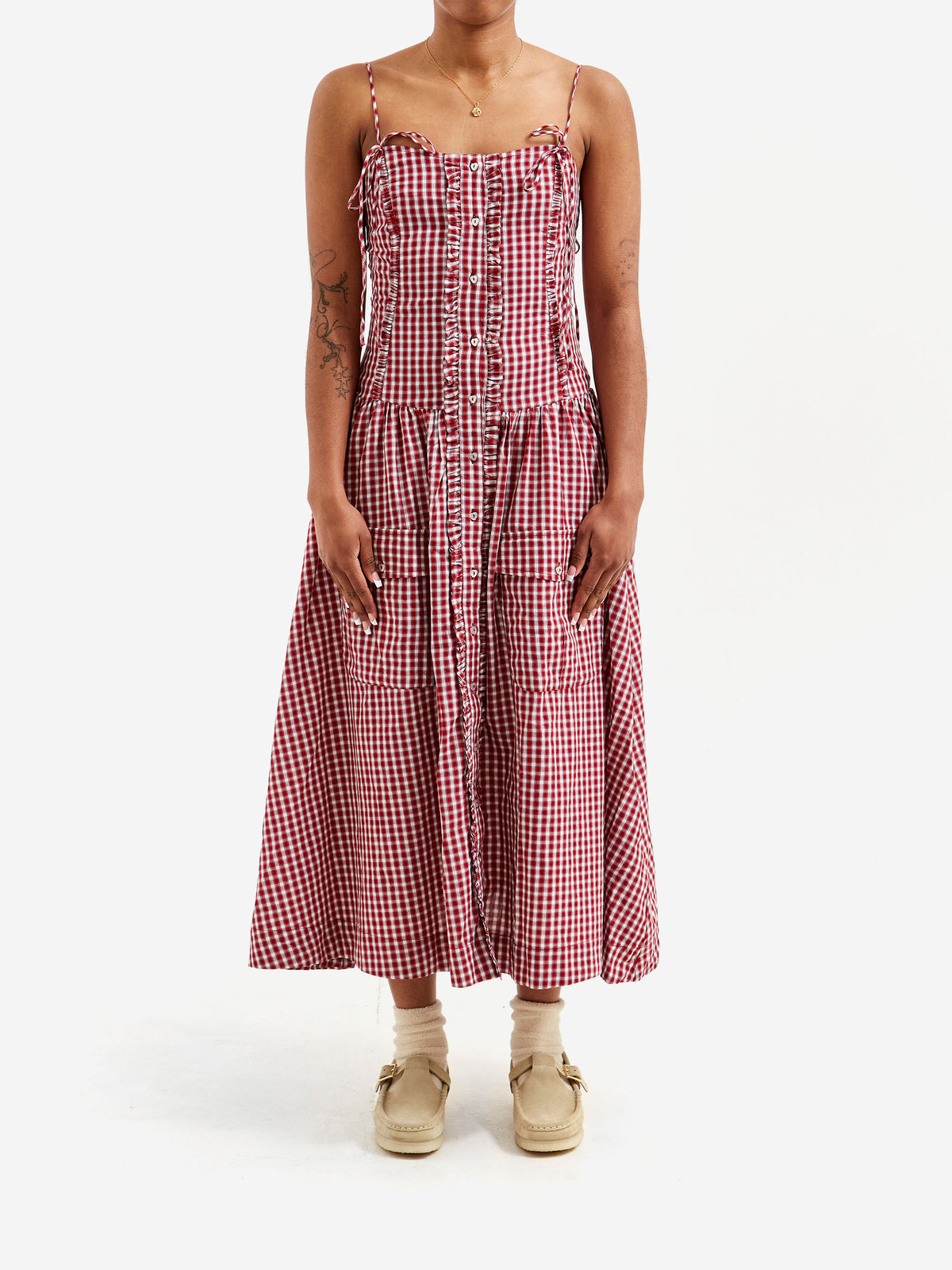 damson madder faith midi dress Damson Madder Faith Midi Dress