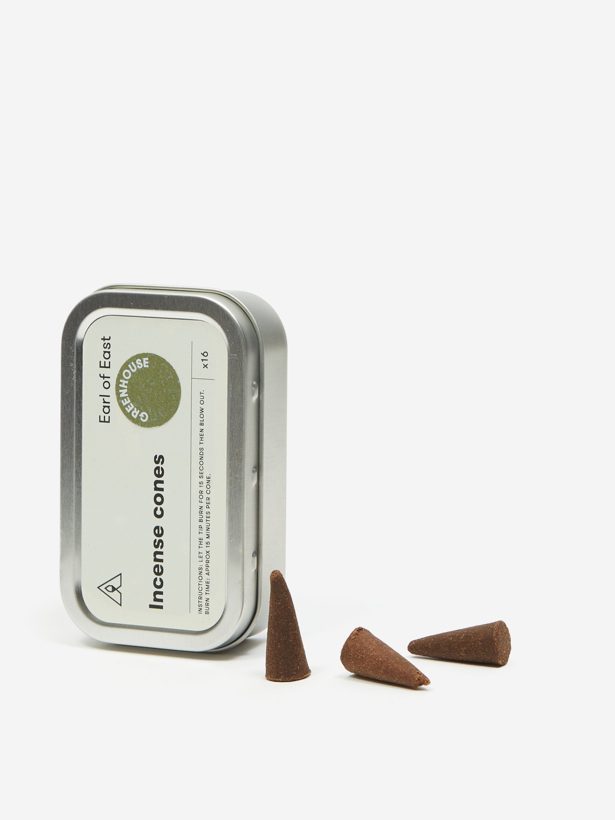 Earl of East Incense Cones Greenhouse Goodhood