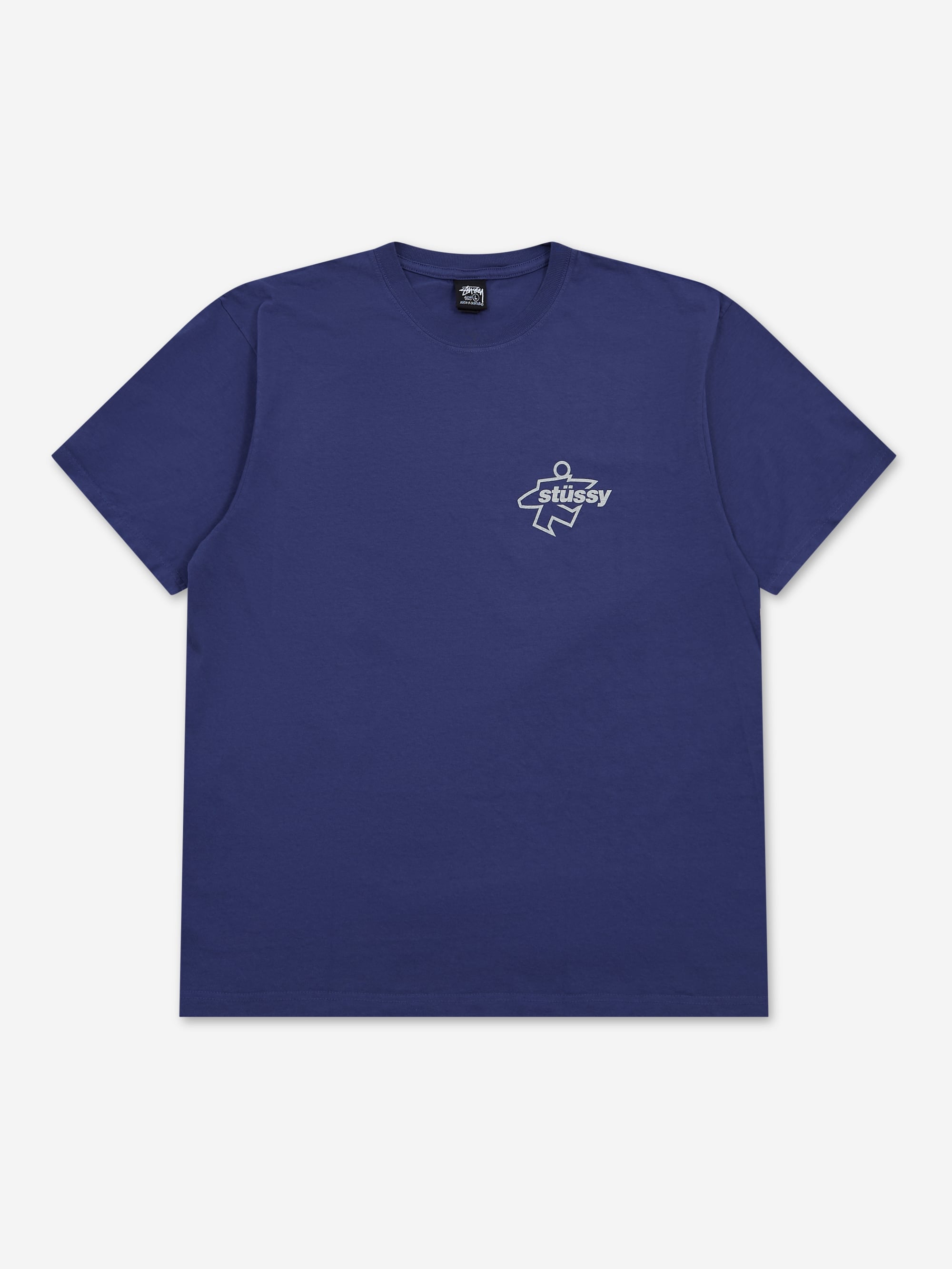 新品 STUSSY SURF SIZE TEE PIGMENT DYED26ss Stussy Surf Size Pig. Dyed Tee - Indigo – Goodhood